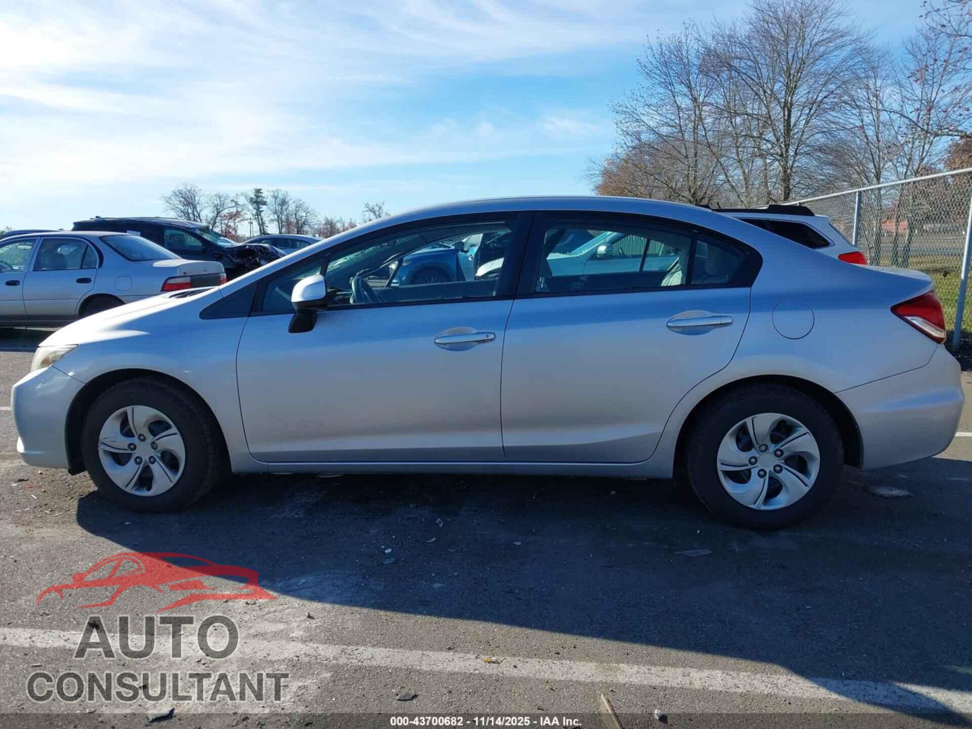 HONDA CIVIC 2013 - 19XFB2F55DE206981