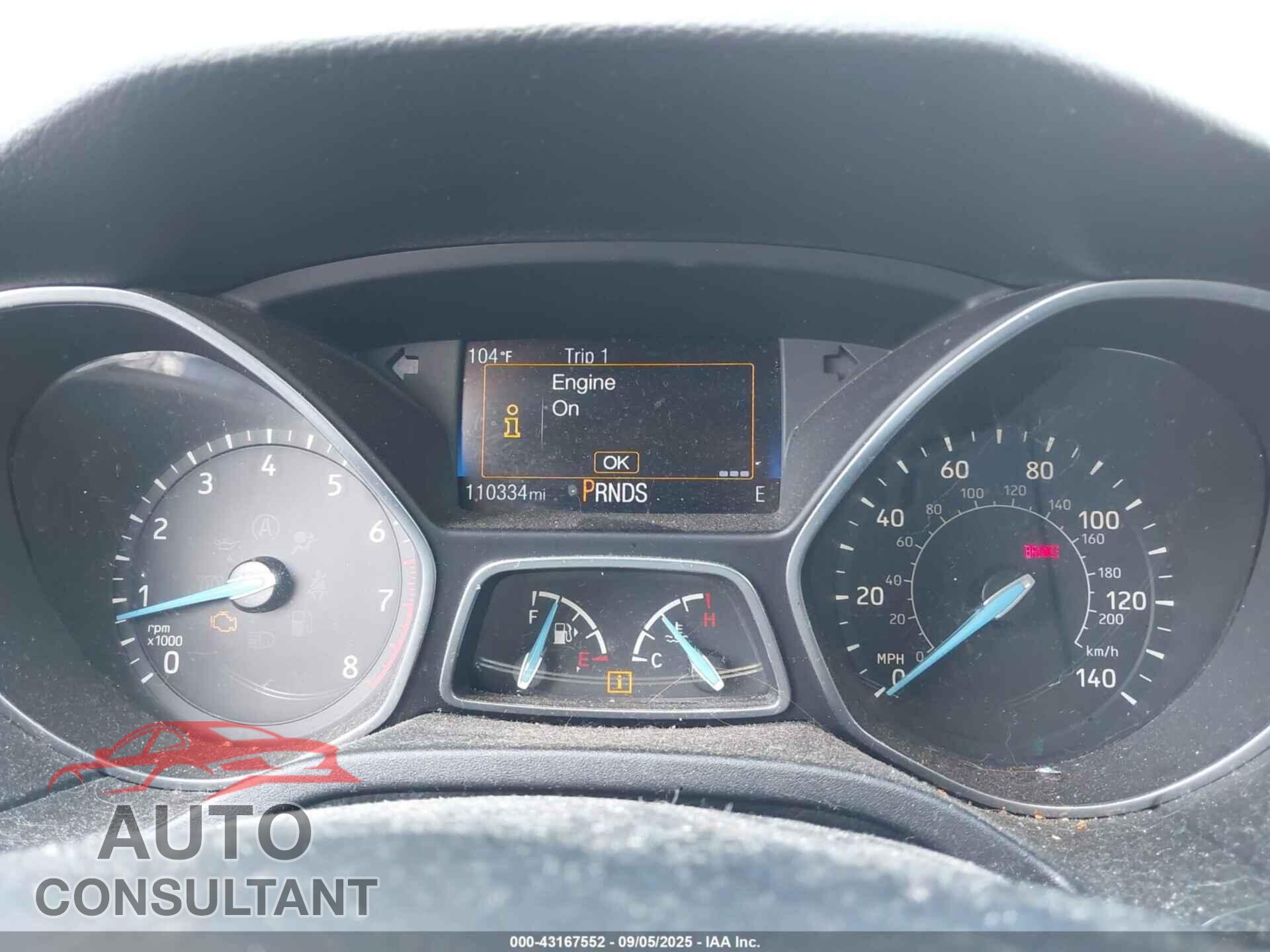 FORD FOCUS 2016 - 1FADP3F29GL323842