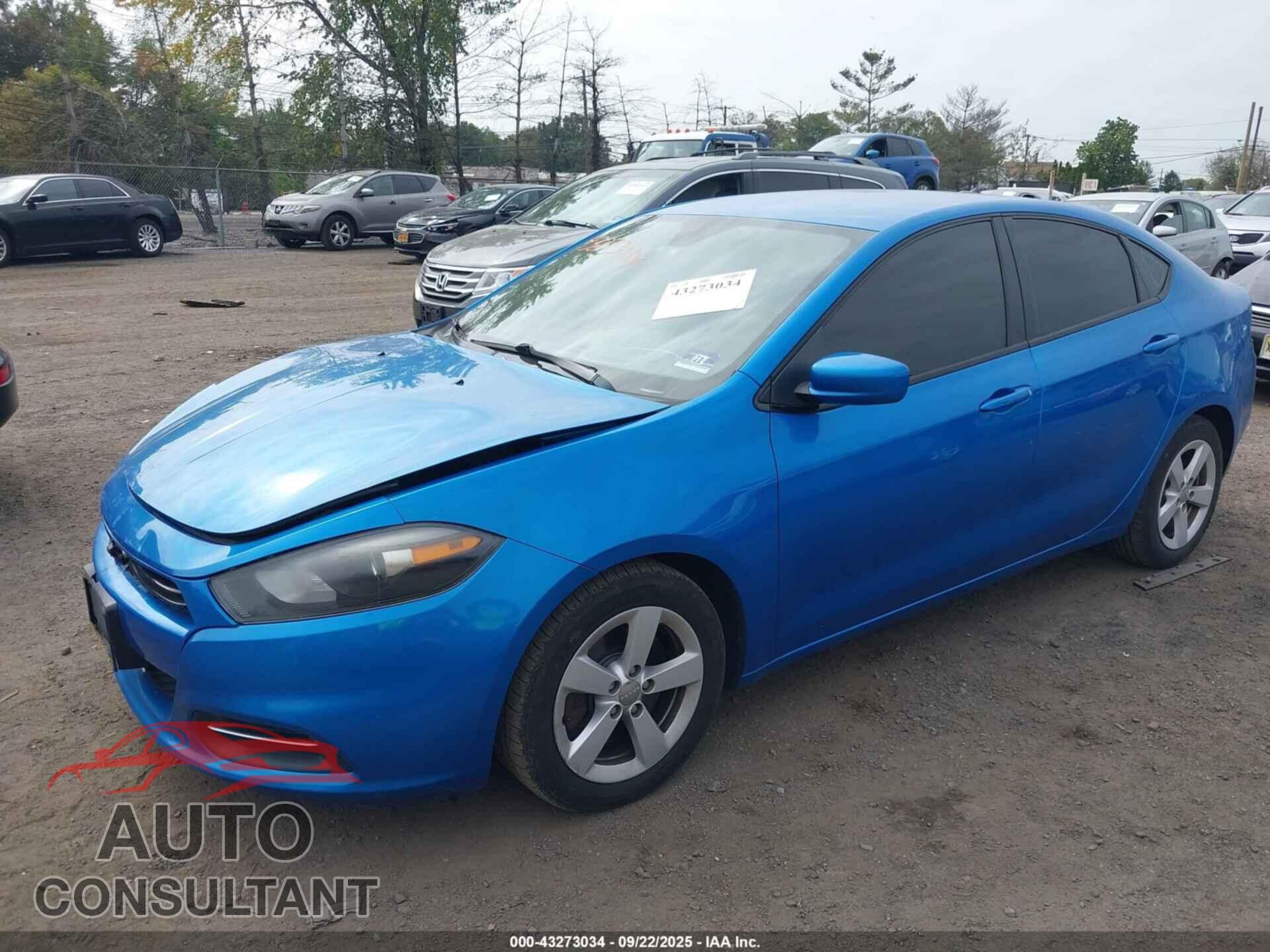 DODGE DART 2015 - 1C3CDFBB4FD330670