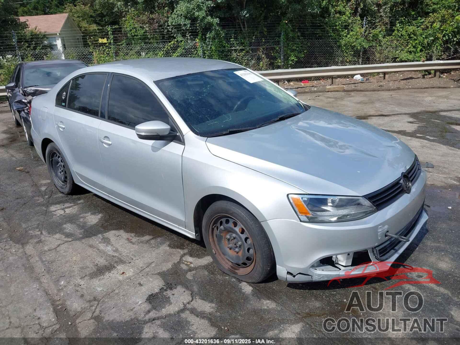 VOLKSWAGEN JETTA 2012 - 3VWDP7AJ9CM332952
