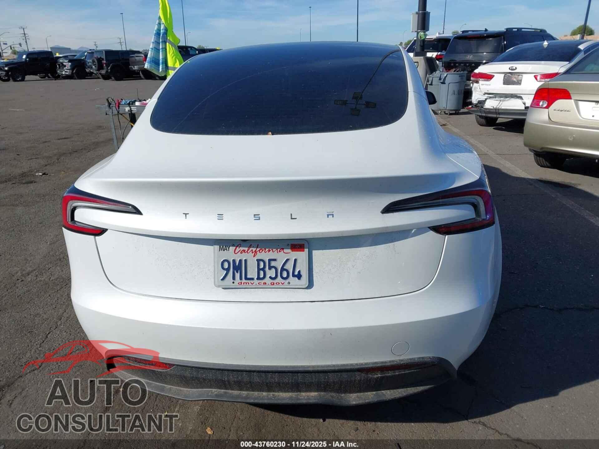 TESLA MODEL 3 2024 - 5YJ3E1EA6RF751091
