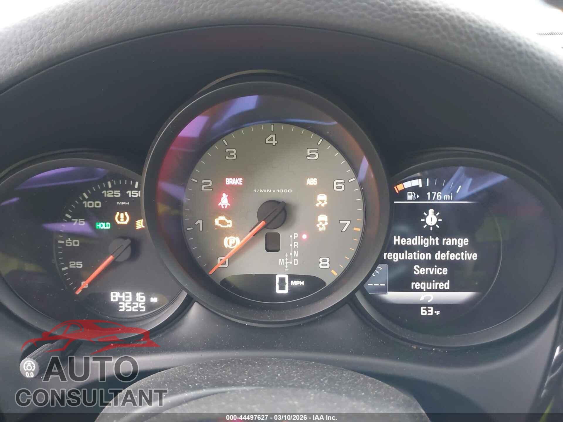 PORSCHE MACAN 2016 - WP1AB2A50GLB53697