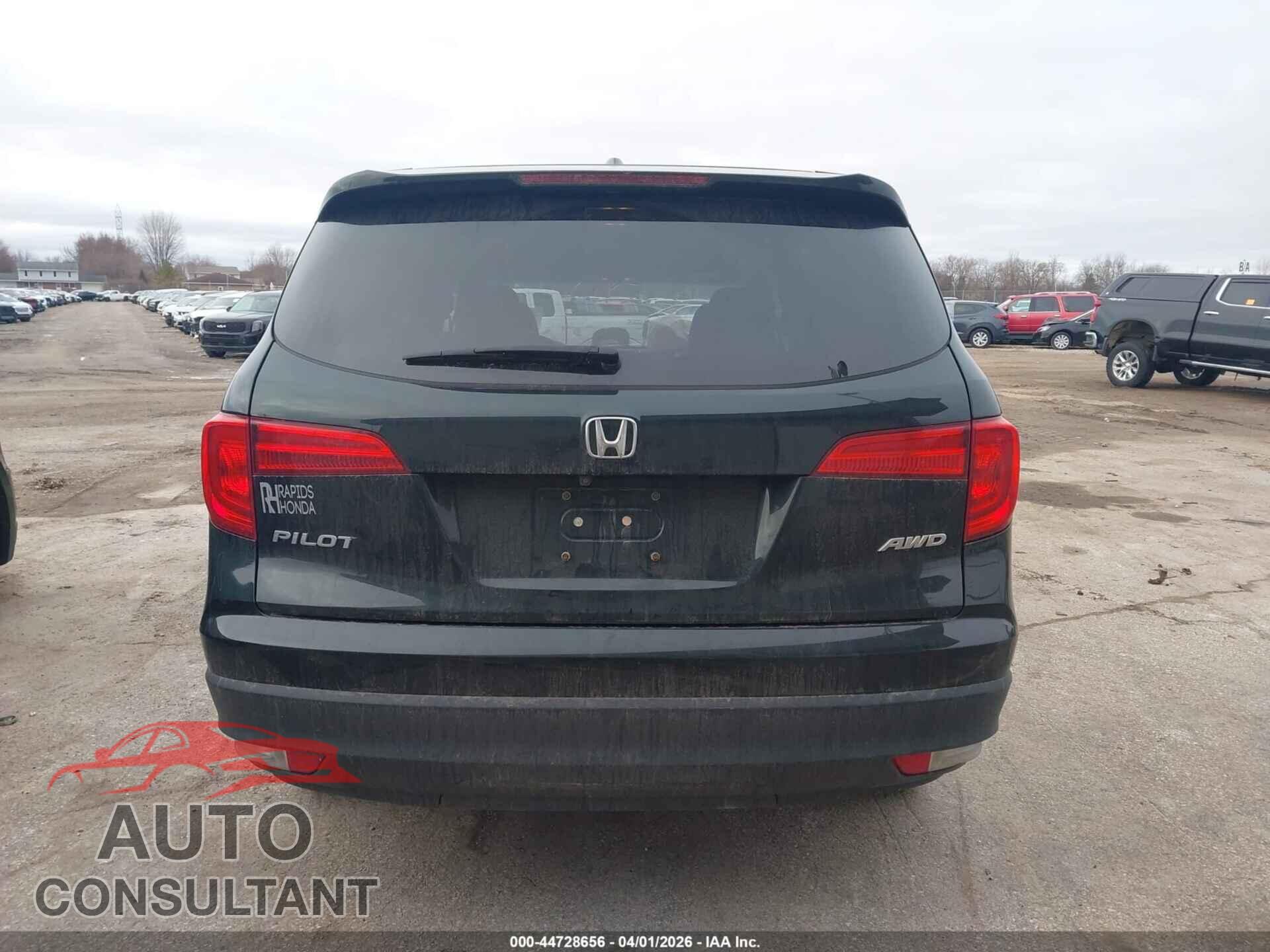HONDA PILOT 2017 - 5FNYF6H30HB067987