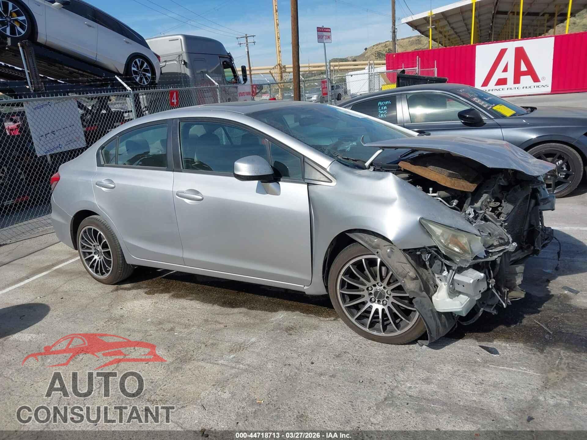 HONDA CIVIC 2013 - 19XFB2F94DE268598