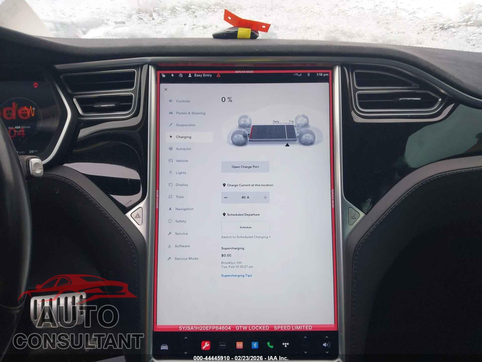 TESLA MODEL S 2014 - 5YJSA1H20EFP64604