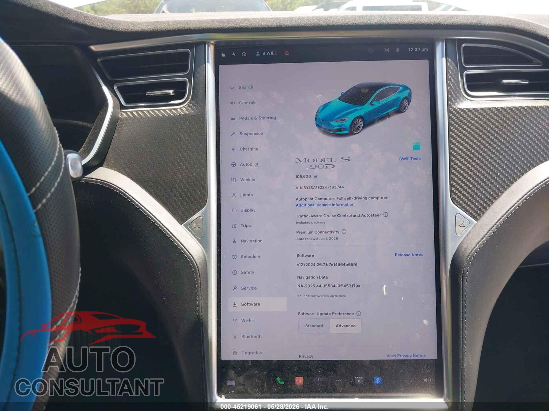TESLA MODEL S 2017 - 5YJSA1E22HF183744