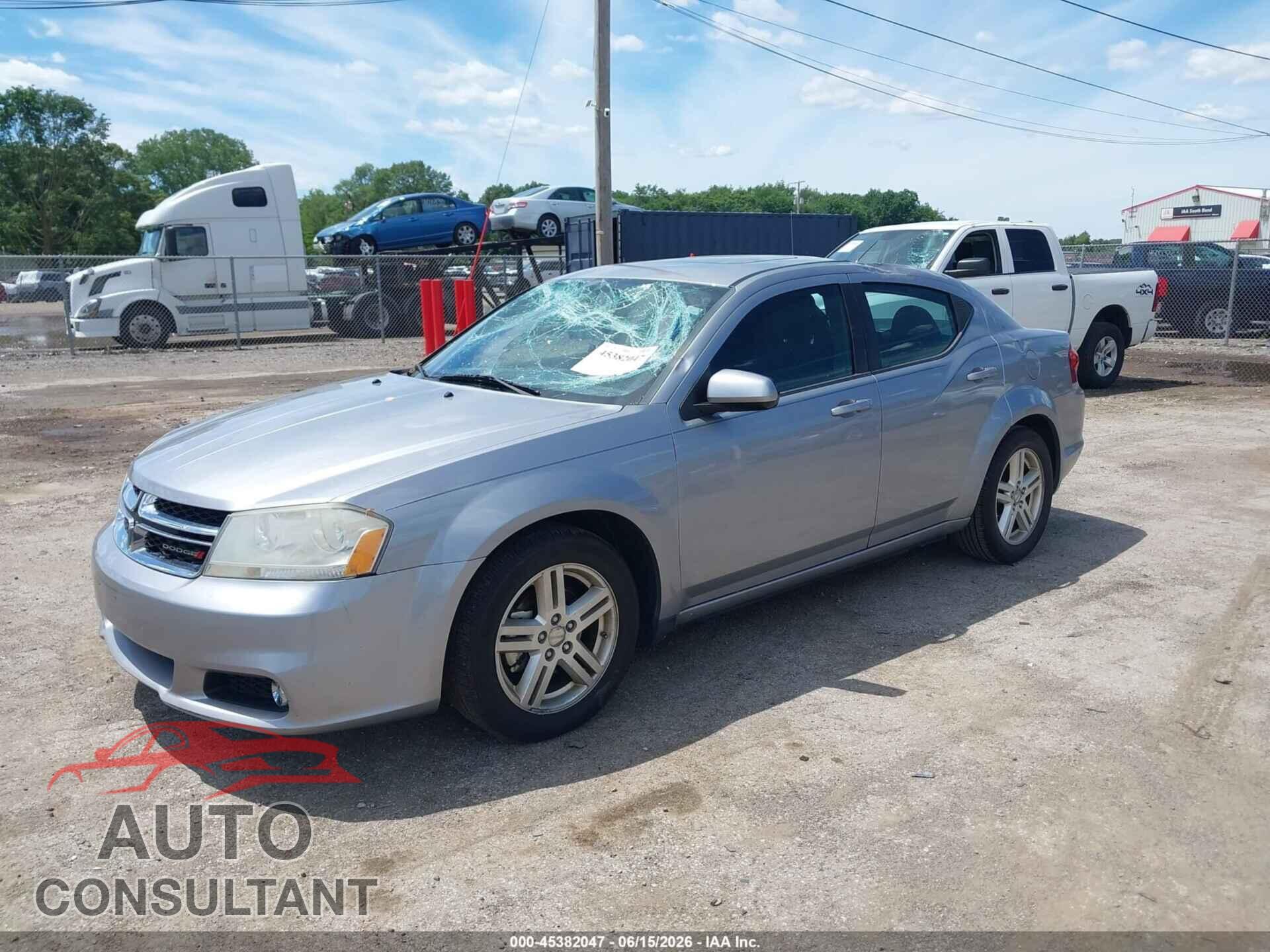 DODGE AVENGER 2013 - 1C3CDZCB7DN552384