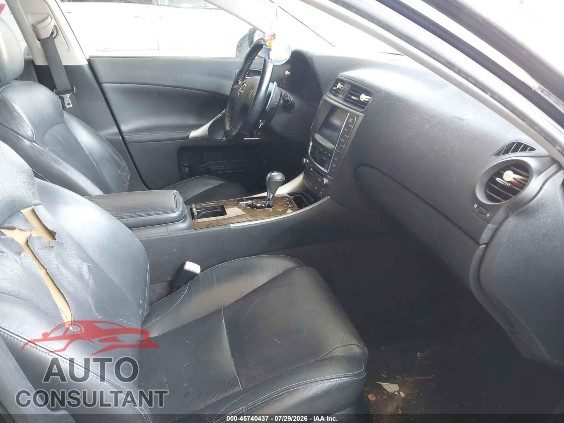 LEXUS IS 250 2009 - JTHBK262392084659