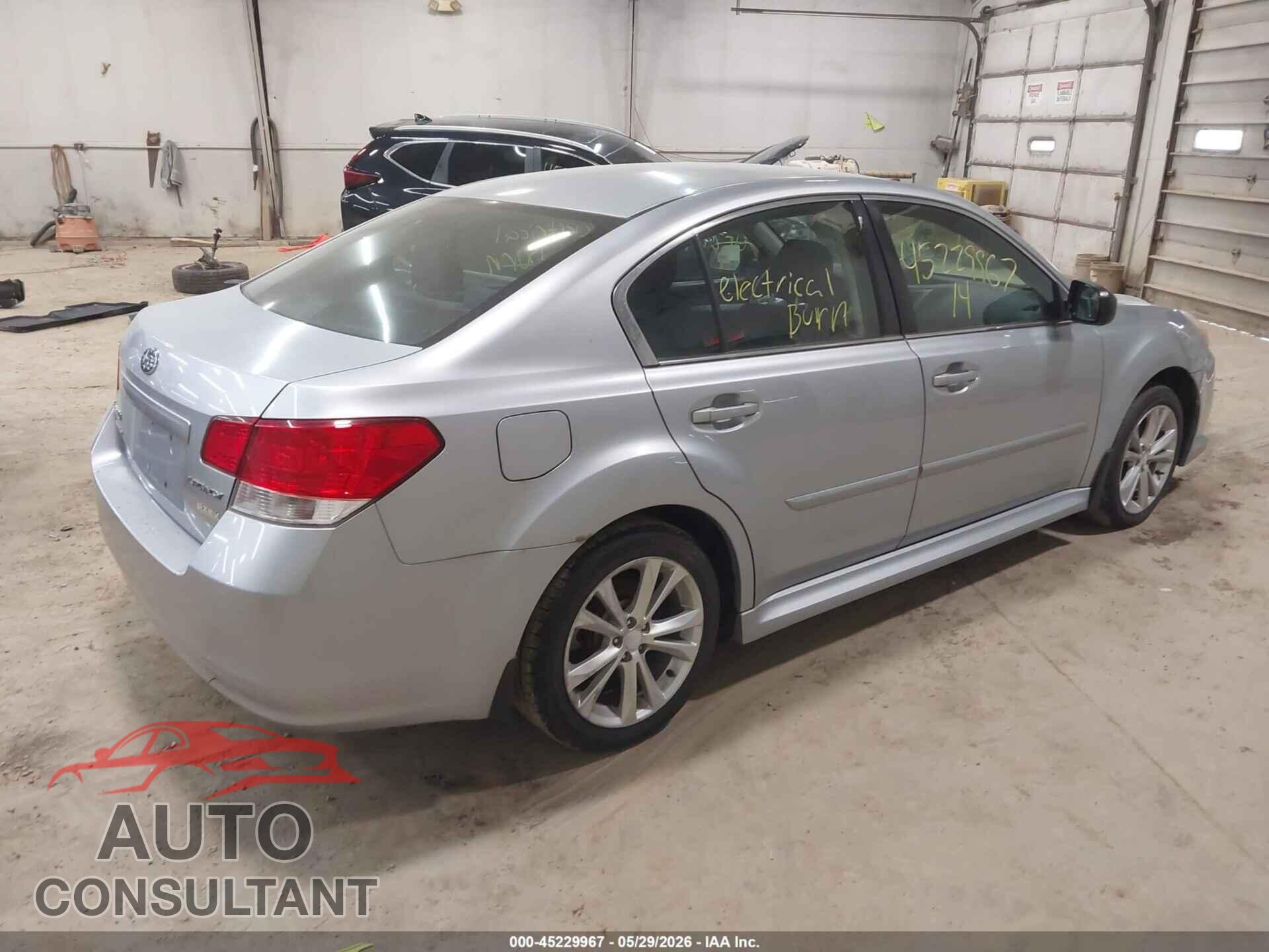 SUBARU LEGACY 2014 - 4S3BMBA62E3011325