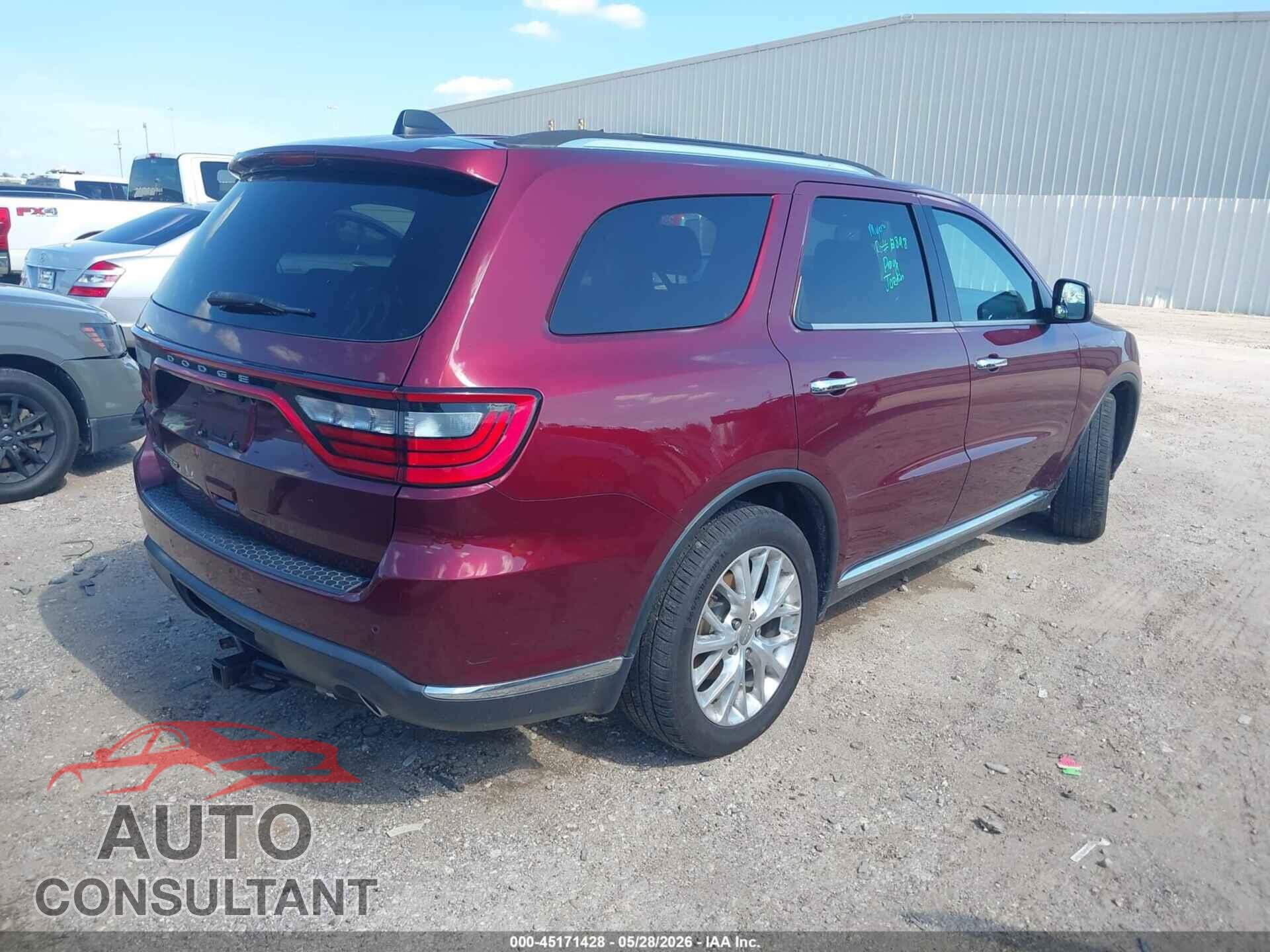 DODGE DURANGO 2016 - 1C4RDHAGXGC483835