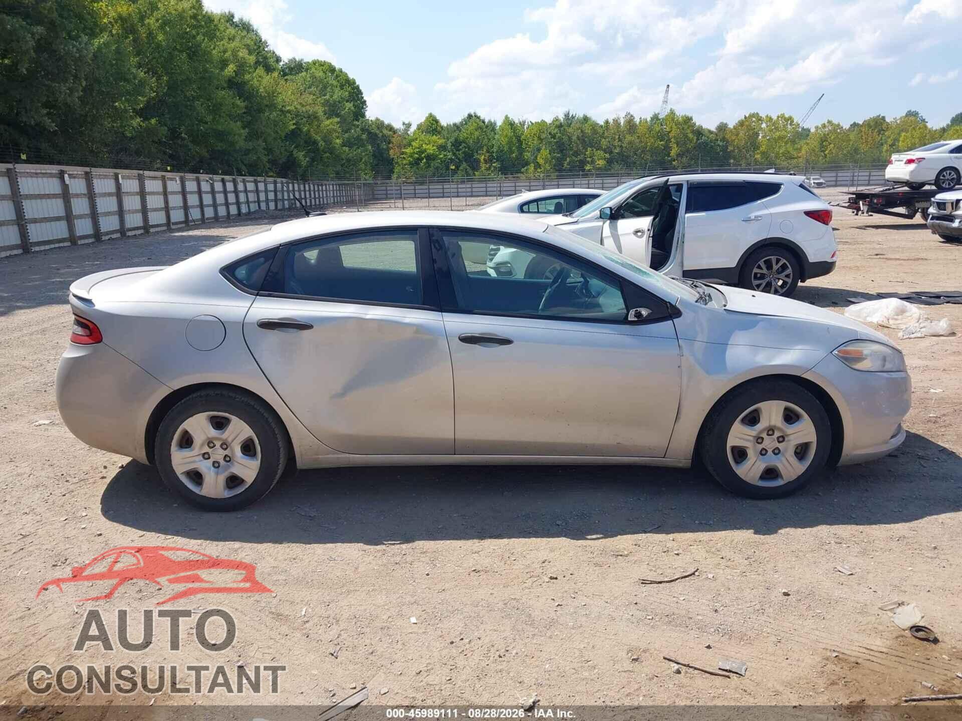 DODGE DART 2013 - 1C3CDFAAXDD306752