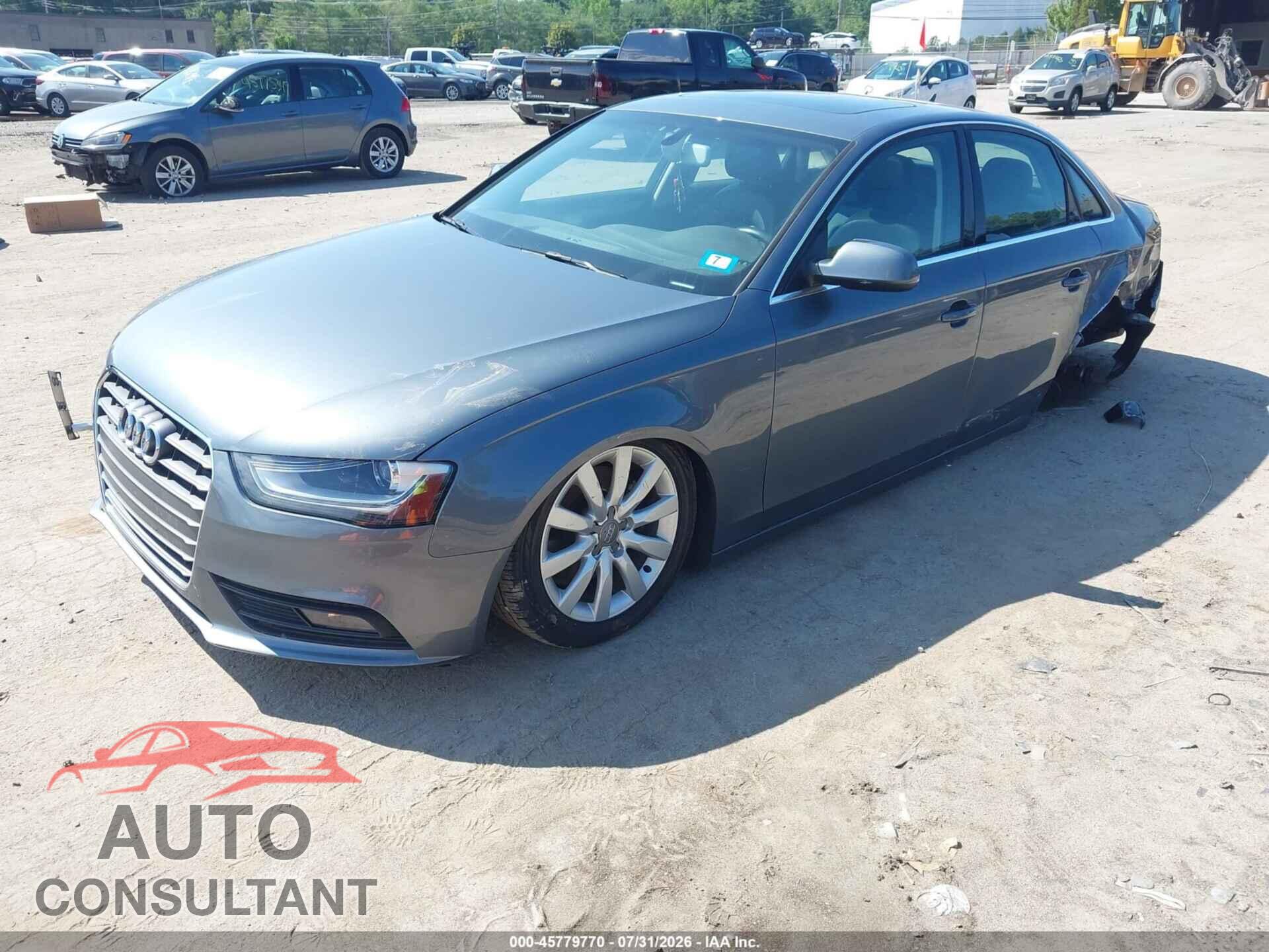 AUDI A4 2013 - WAUDFAFL3DN042255