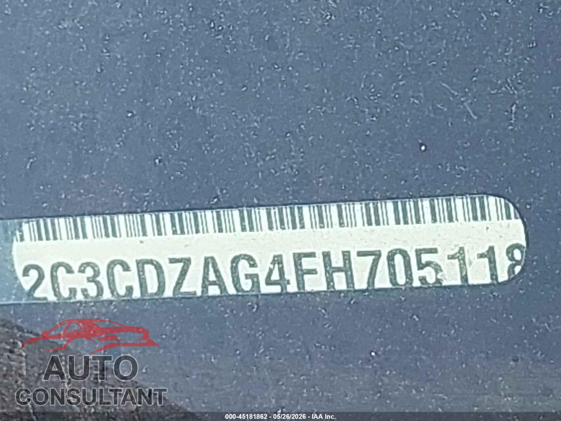 DODGE CHALLENGER 2015 - 2C3CDZAG4FH705118