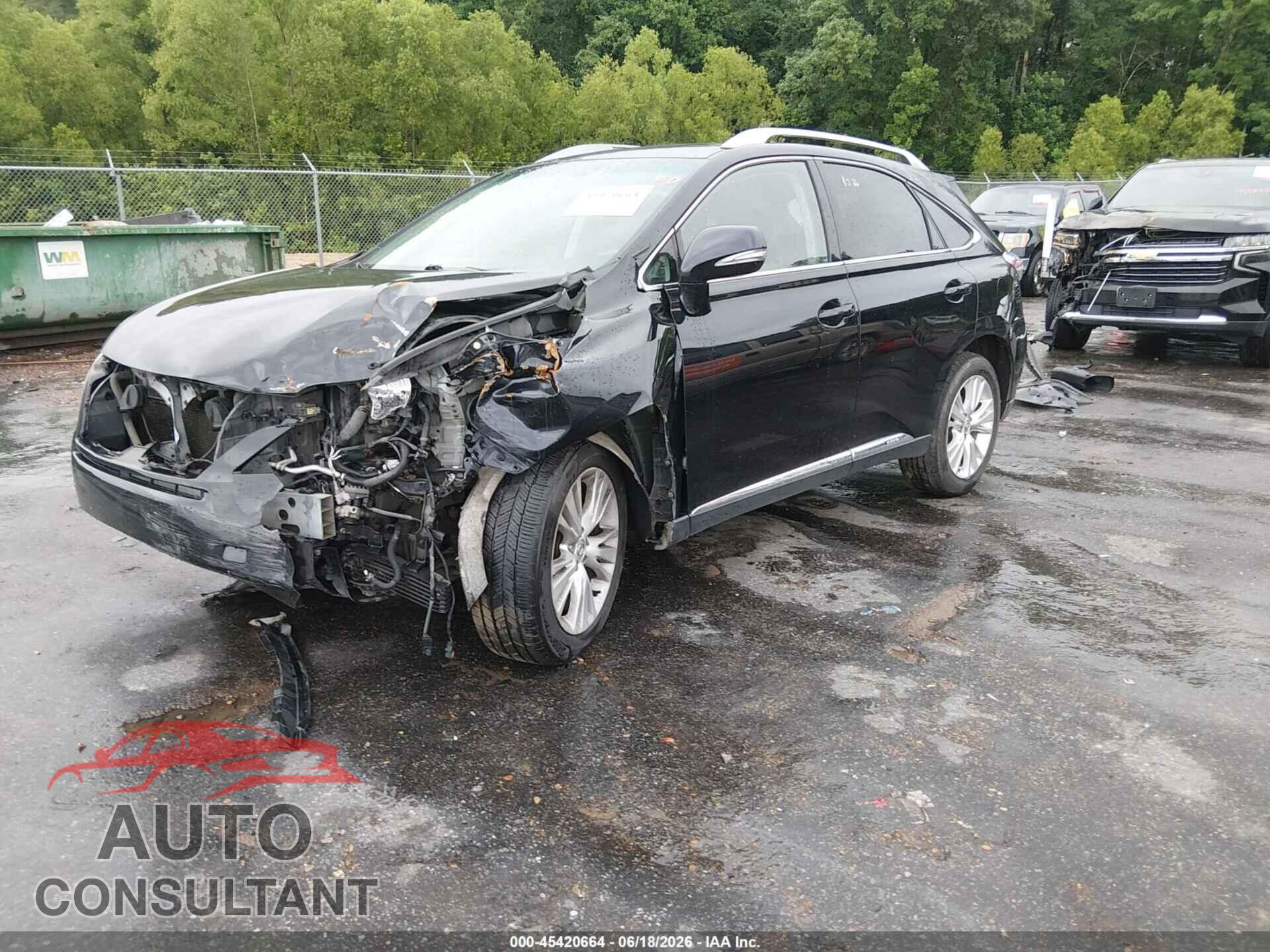 LEXUS RX 450H 2011 - JTJBC1BA2B2419404