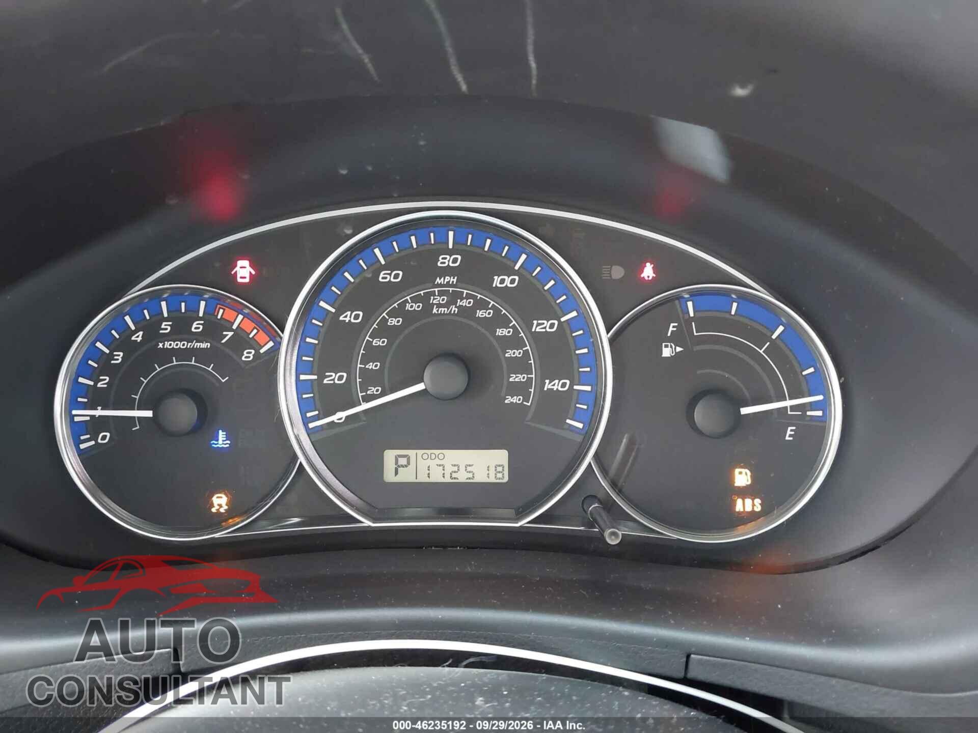 SUBARU FORESTER 2011 - JF2SHAEC9BH776059