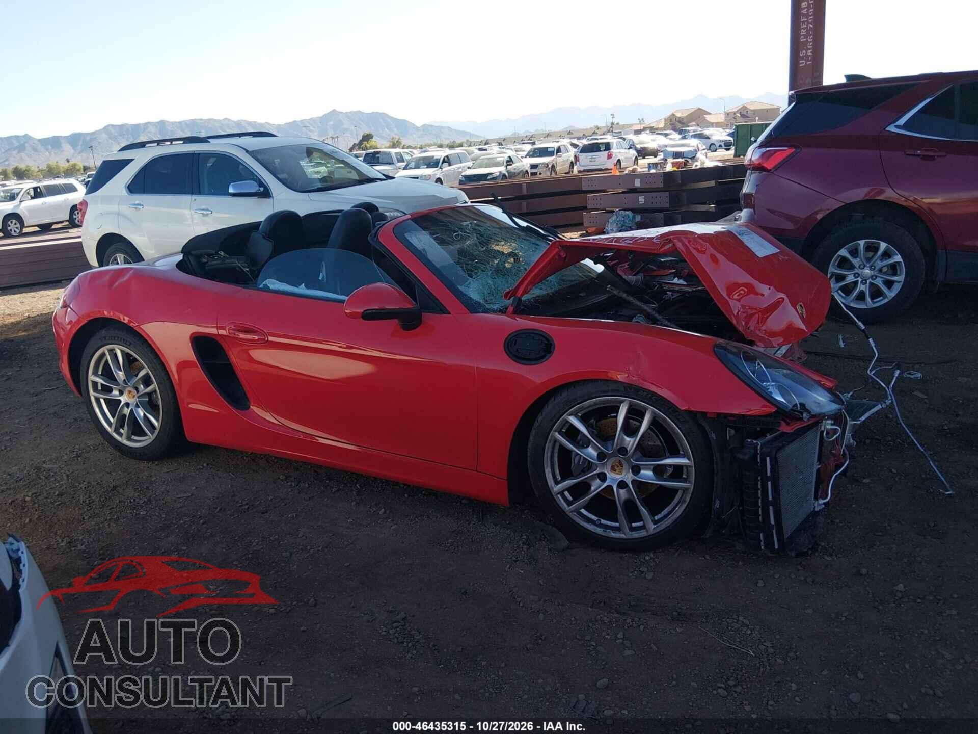 PORSCHE BOXSTER 2015 - WP0CA2A83FS120687