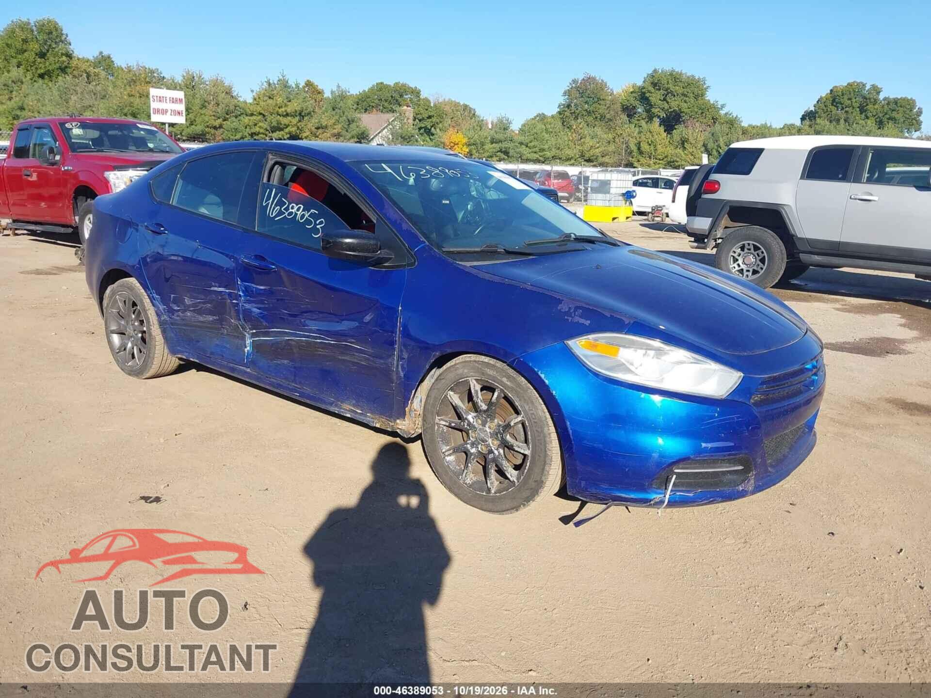 DODGE DART 2013 - 1C3CDFBA2DD100632