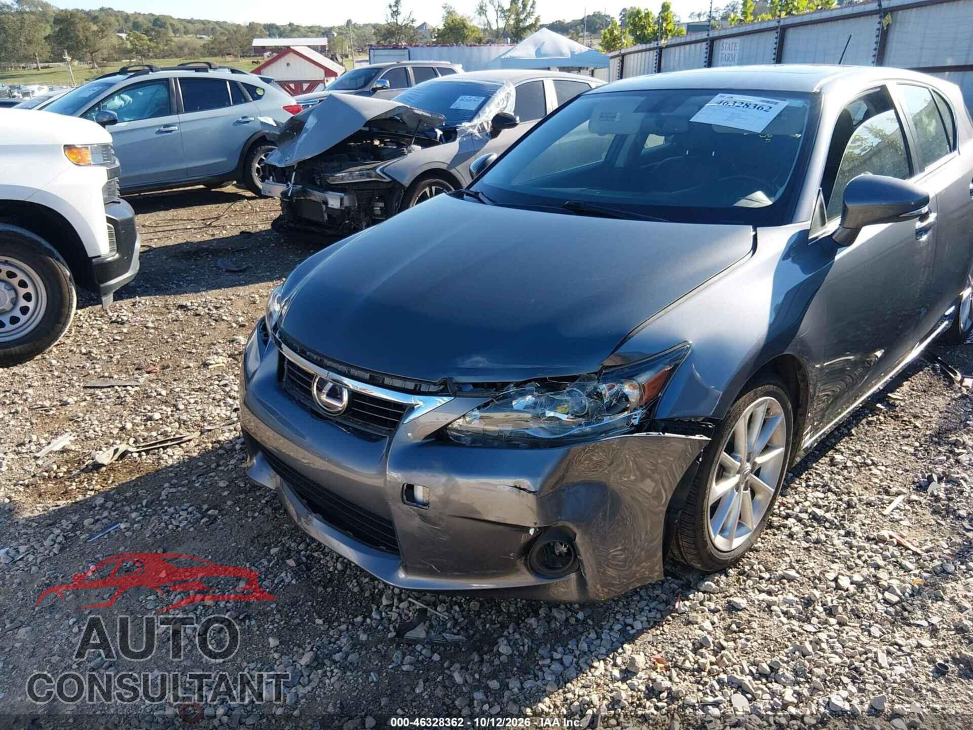 LEXUS CT 200H 2012 - JTHKD5BH9C2096537