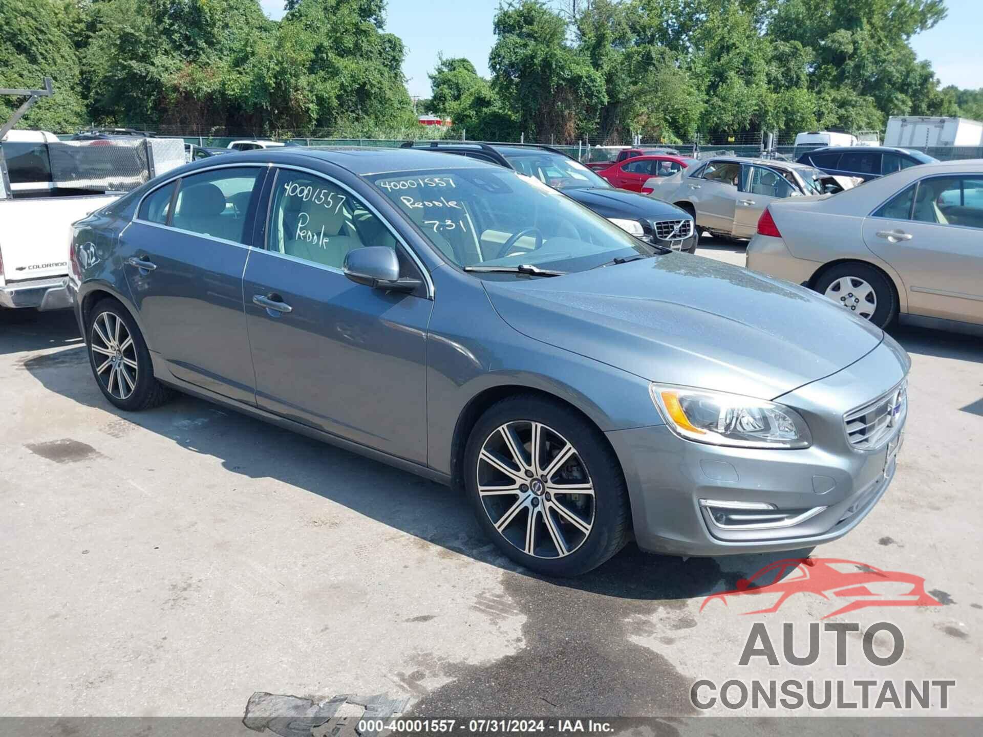 VOLVO S60 INSCRIPTION 2016 - LYV612TM4GB094656