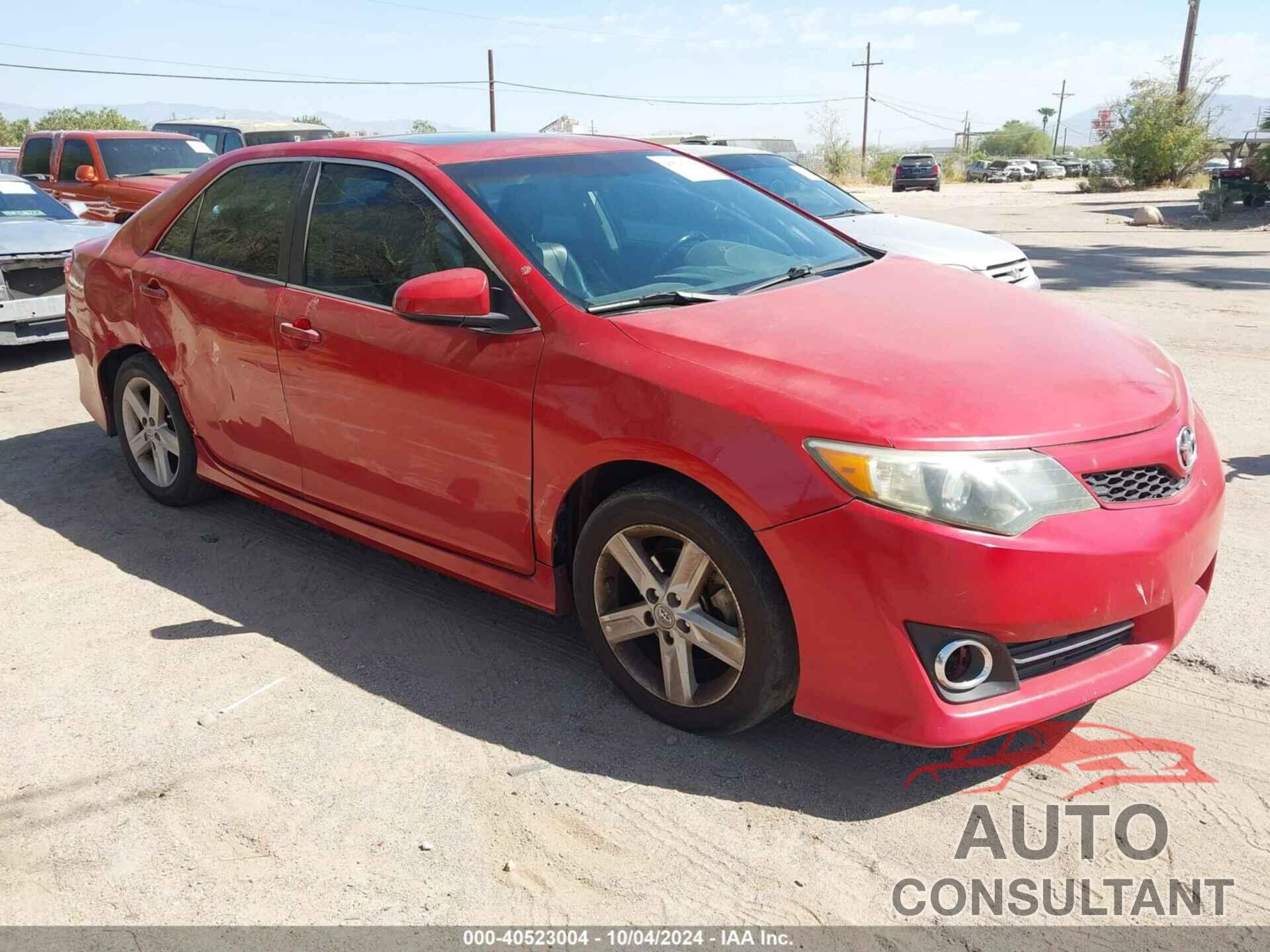 TOYOTA CAMRY 2012 - 4T1BF1FK2CU582102