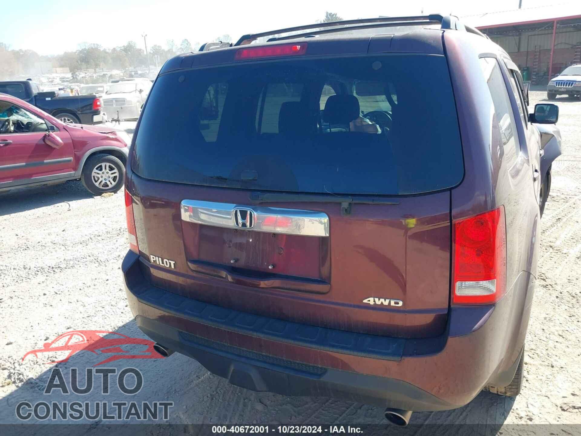 HONDA PILOT 2012 - 5FNYF4H67CB026456