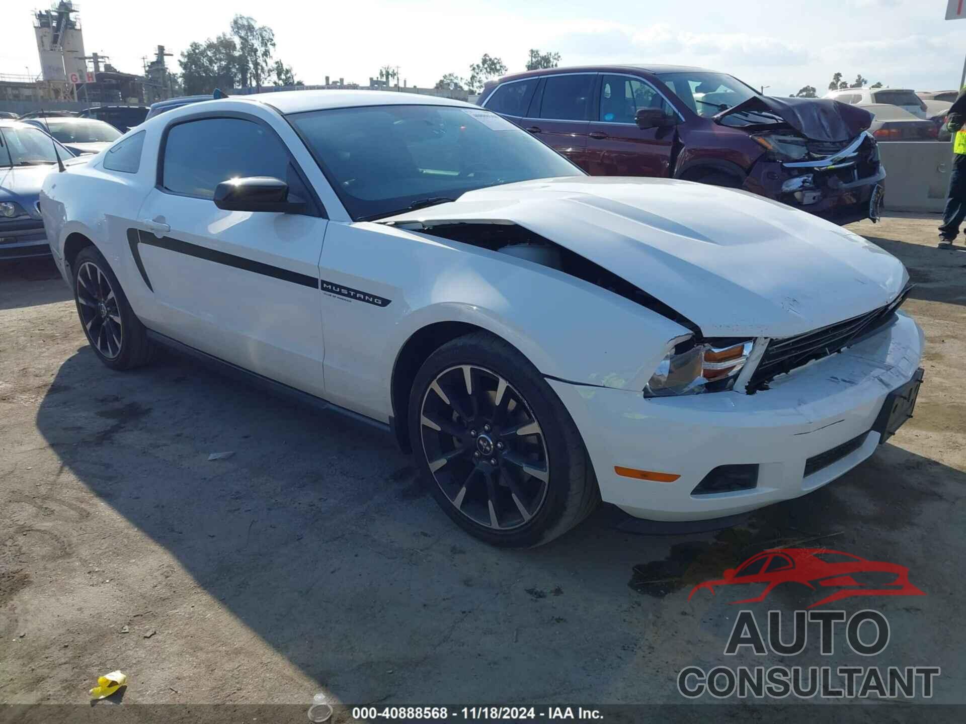 FORD MUSTANG 2012 - 1ZVBP8AM0C5243610