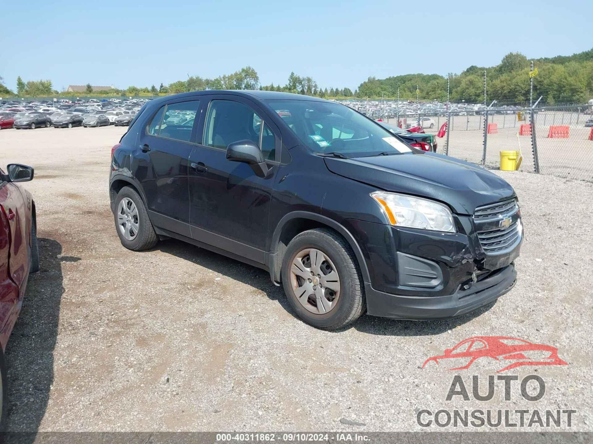 CHEVROLET TRAX 2016 - KL7CJKSB8GB720372