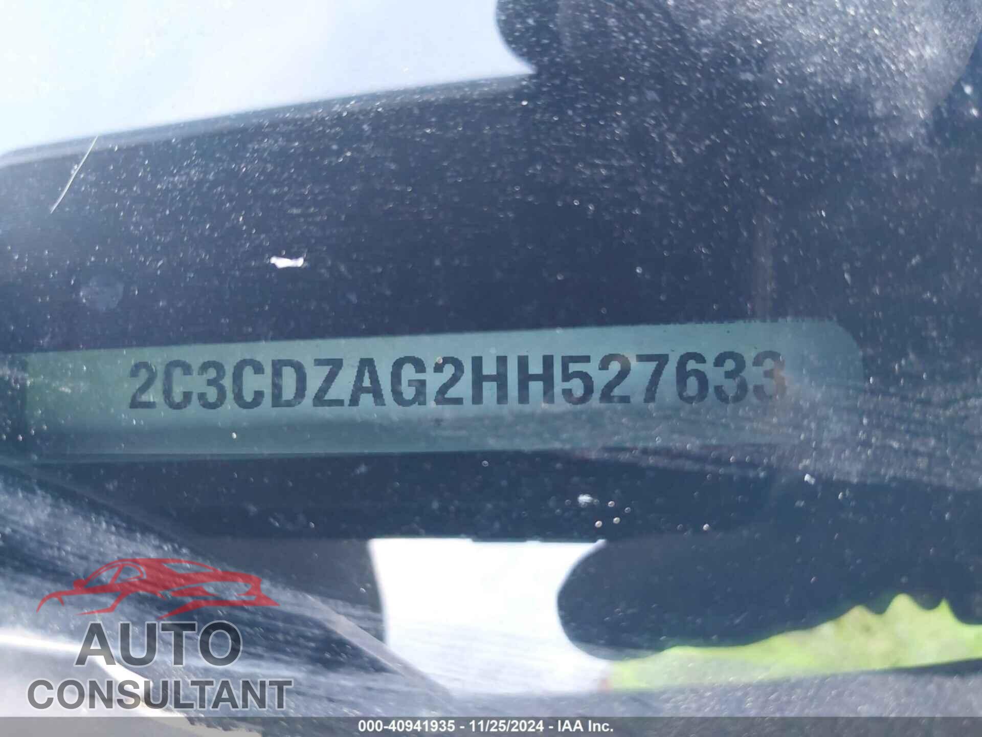 DODGE CHALLENGER 2017 - 2C3CDZAG2HH527633