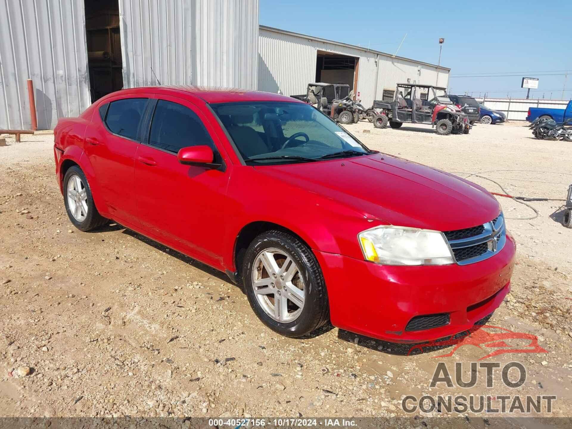 DODGE AVENGER 2011 - 1B3BD1FBXBN508835