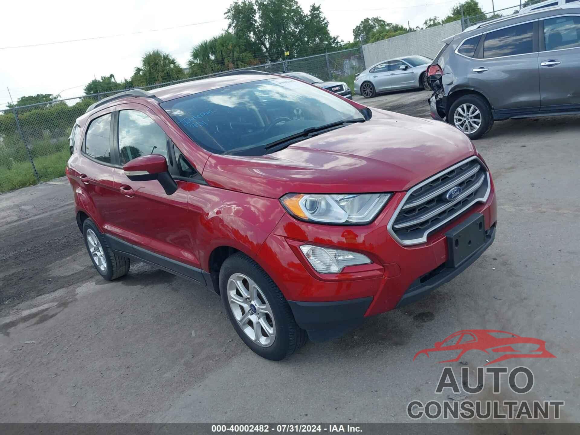 FORD ECOSPORT 2018 - MAJ3P1TE0JC179006