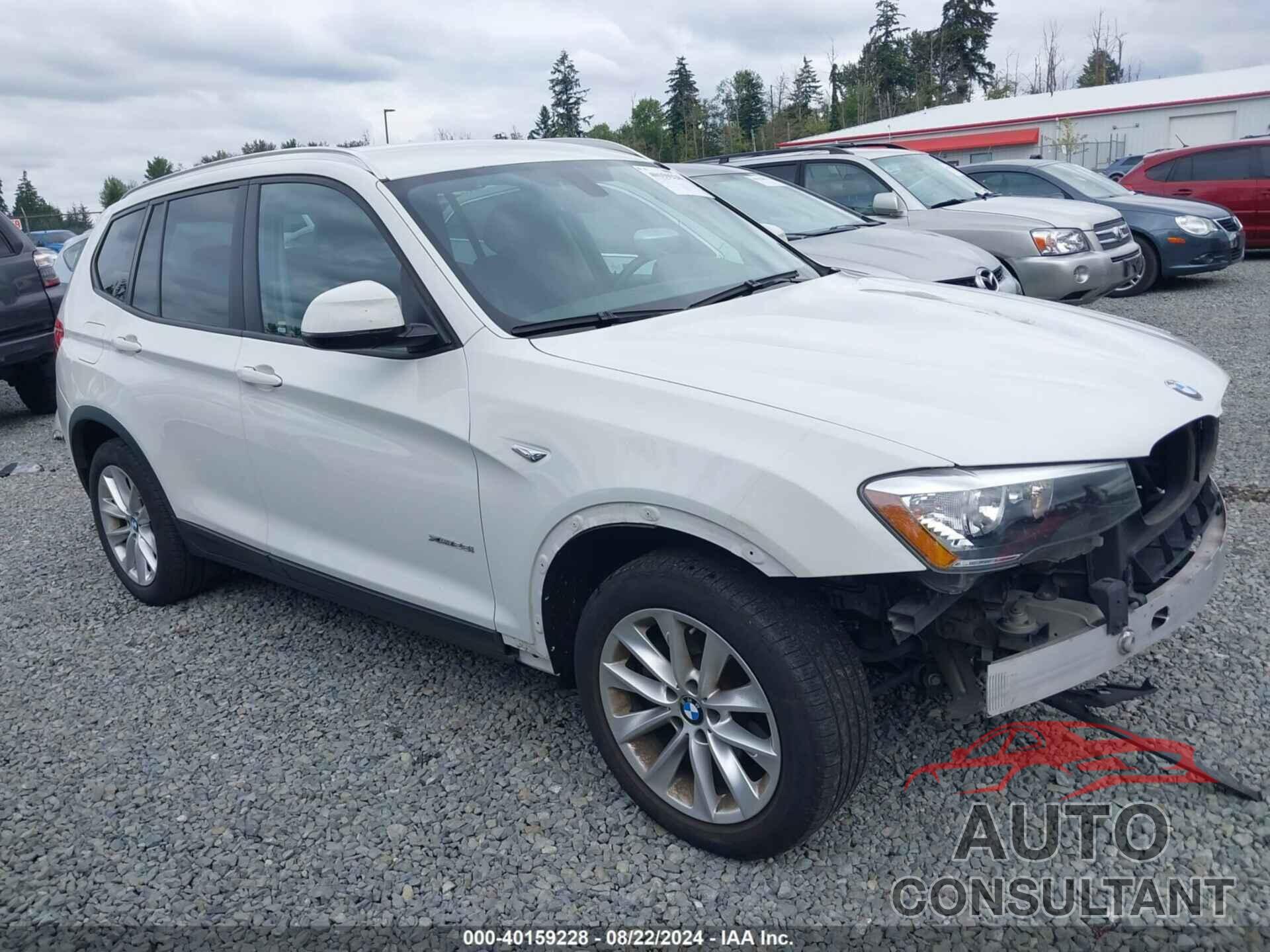 BMW X3 2016 - 5UXWX9C58G0D70058