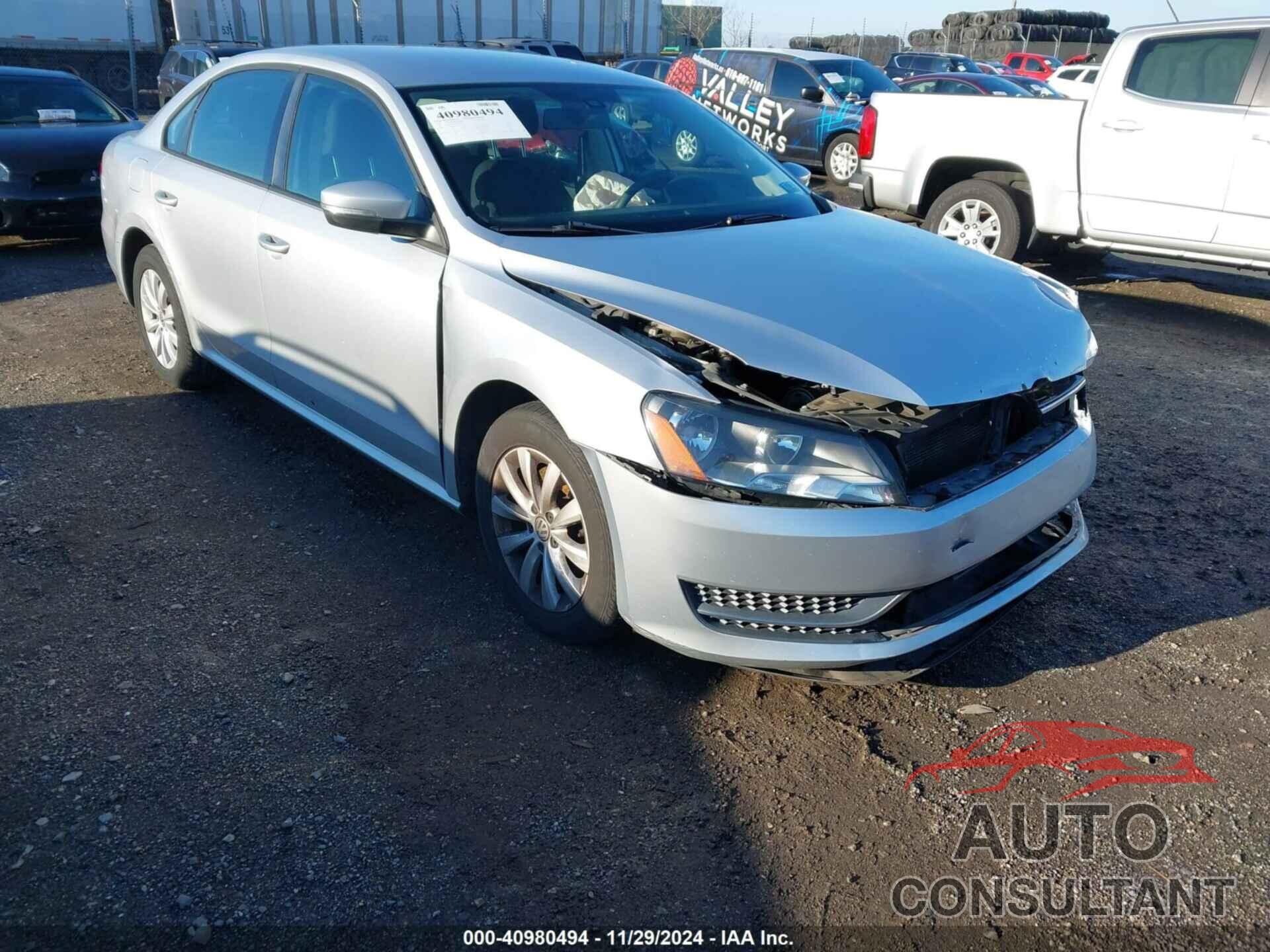 VOLKSWAGEN PASSAT 2013 - 1VWAP7A3XDC129902