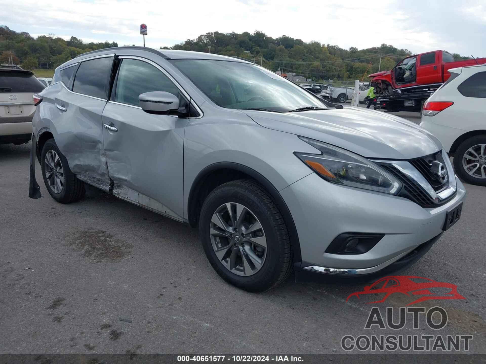 NISSAN MURANO 2018 - 5N1AZ2MG8JN138950