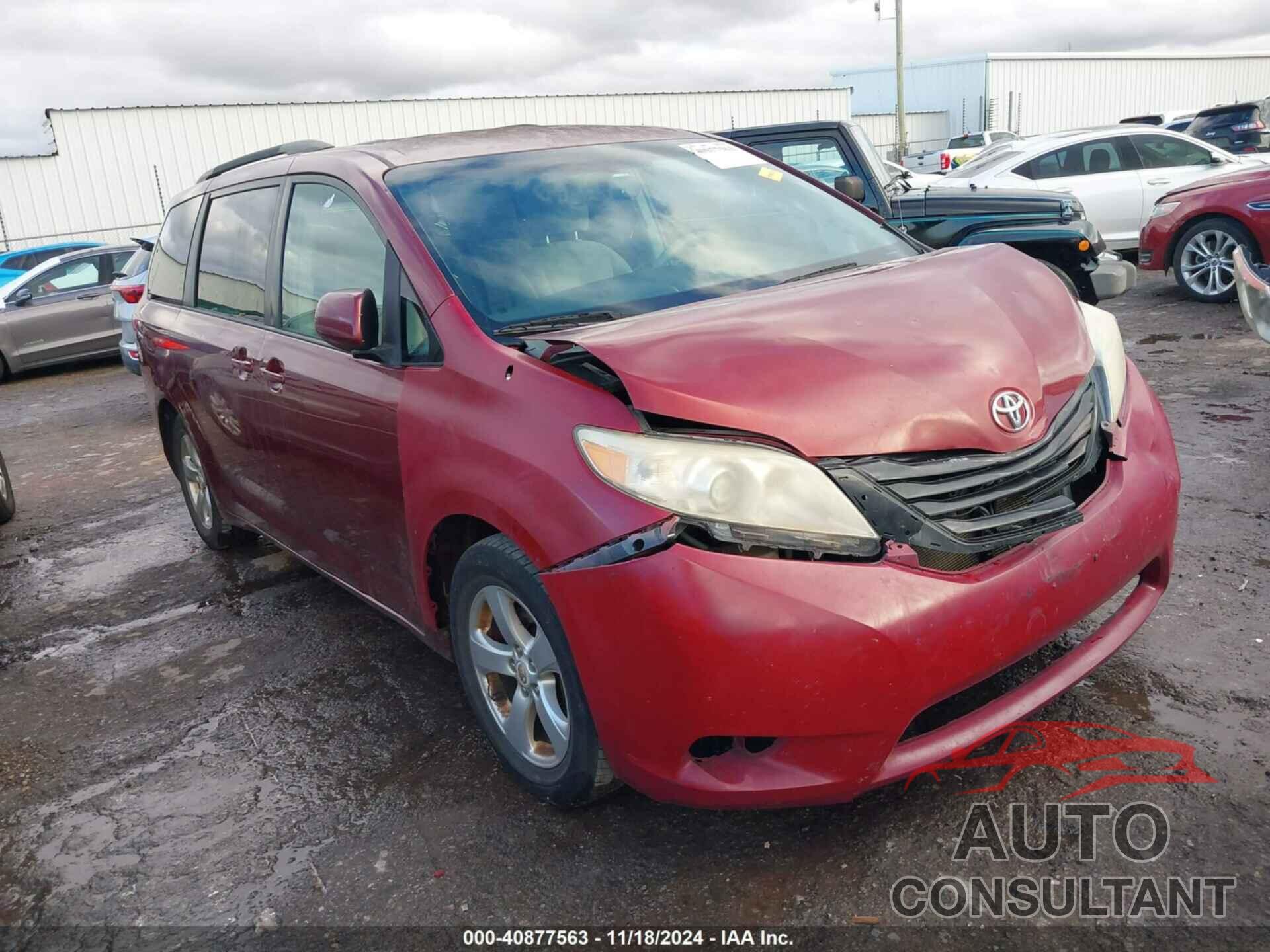 TOYOTA SIENNA 2012 - 5TDKK3DC1CS258473