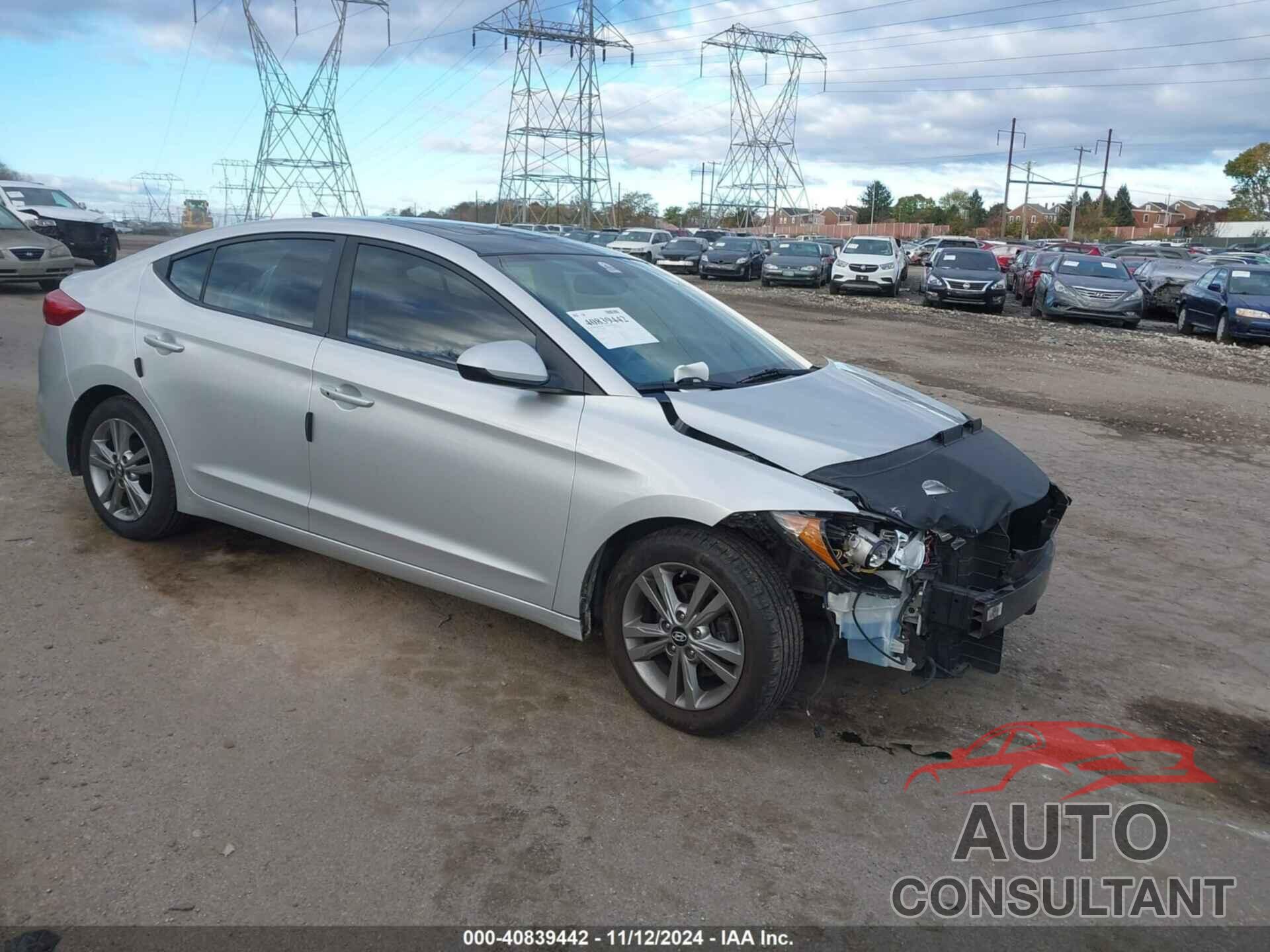 HYUNDAI ELANTRA 2017 - 5NPD84LF0HH177311
