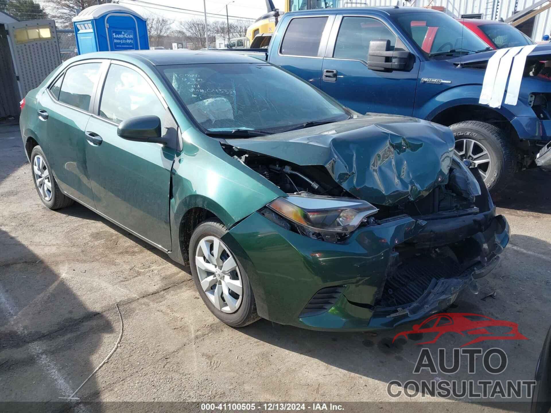 TOYOTA COROLLA 2014 - 2T1BURHE9EC043329