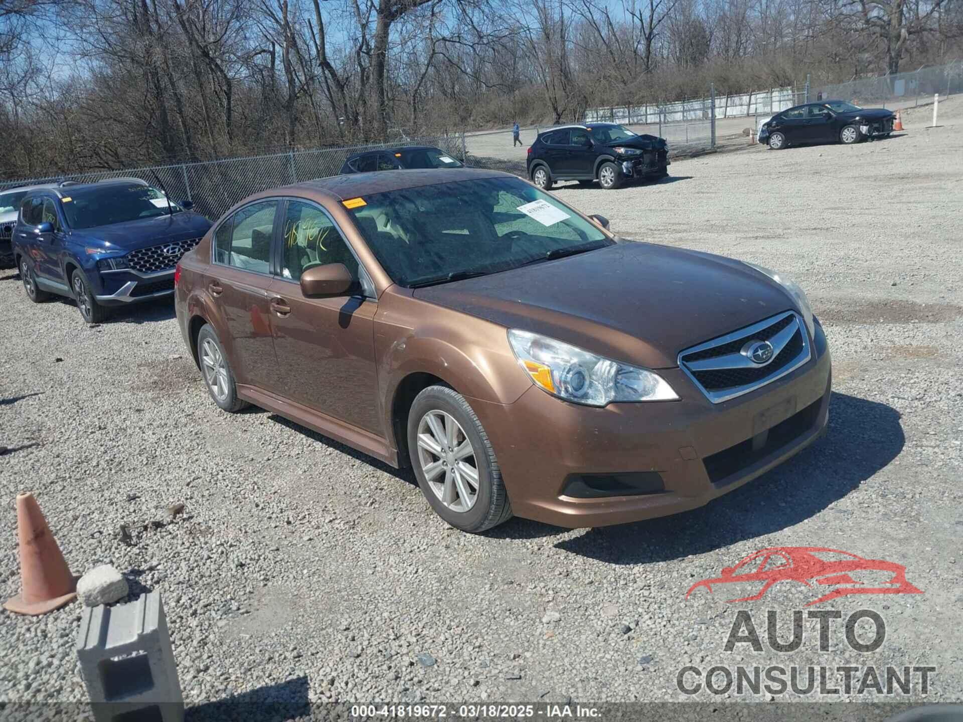SUBARU LEGACY 2011 - 4S3BMCG69B3262786
