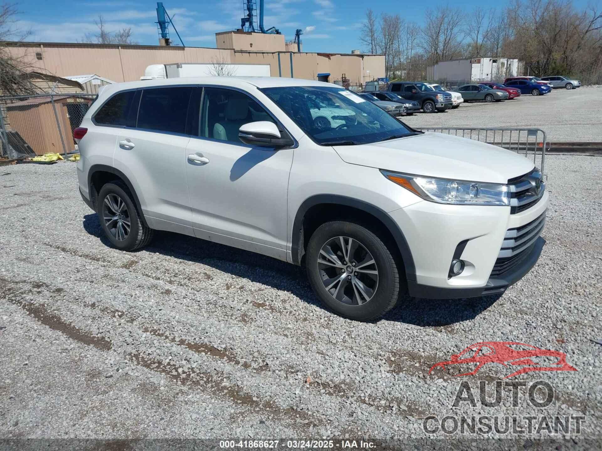 TOYOTA HIGHLANDER 2017 - 5TDZZRFH4HS222709