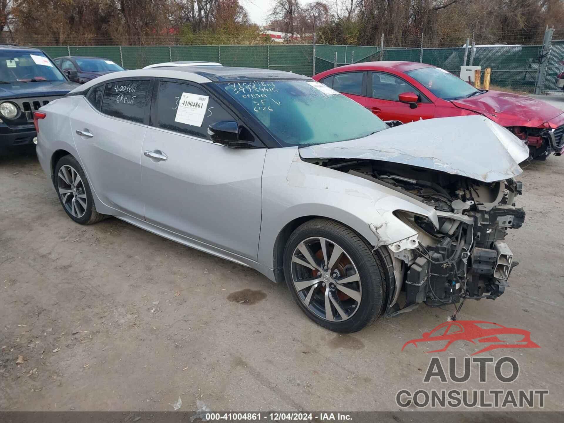 NISSAN MAXIMA 2017 - 1N4AA6APXHC390556