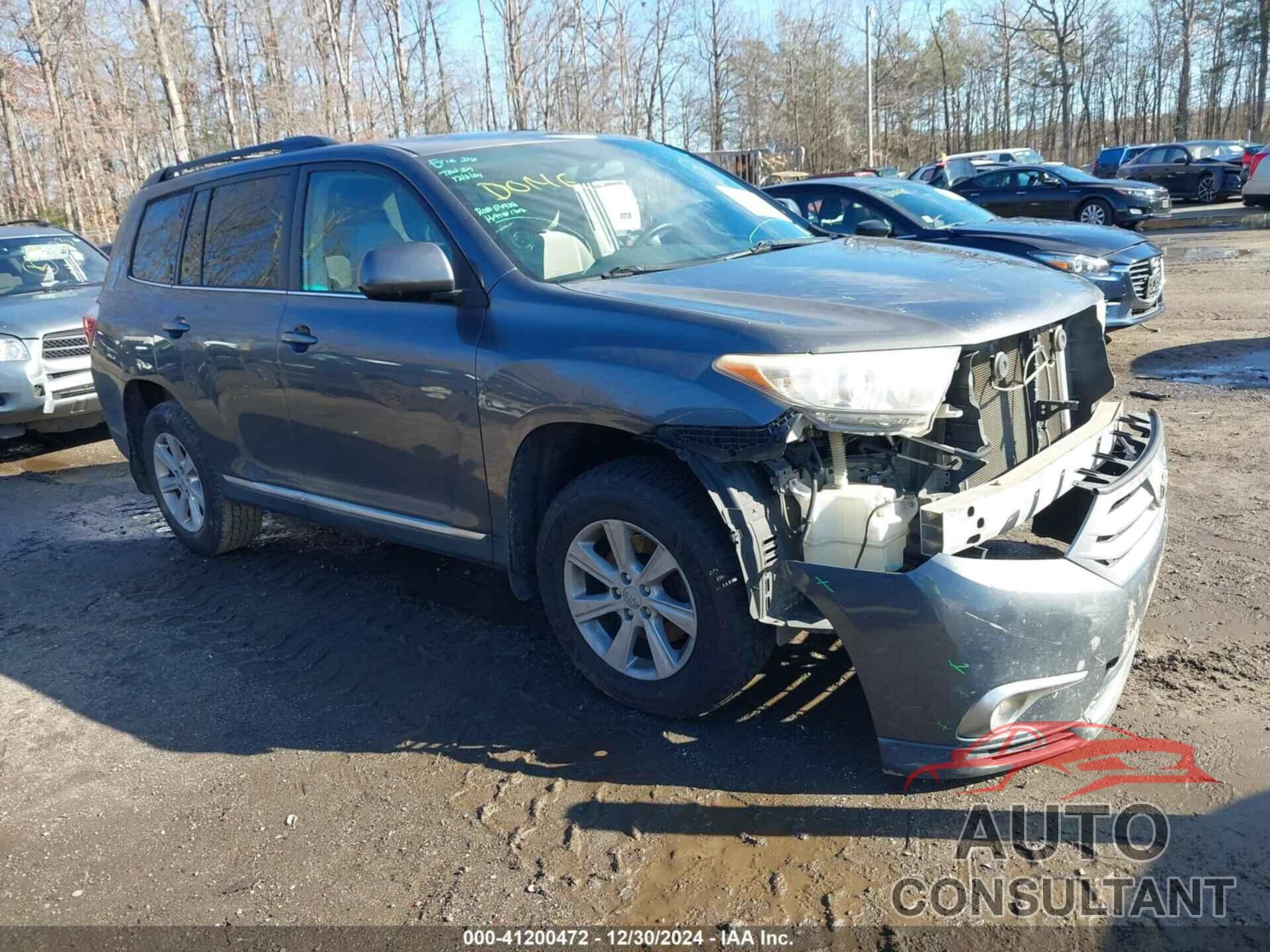 TOYOTA HIGHLANDER 2012 - 5TDBK3EH9CS101414