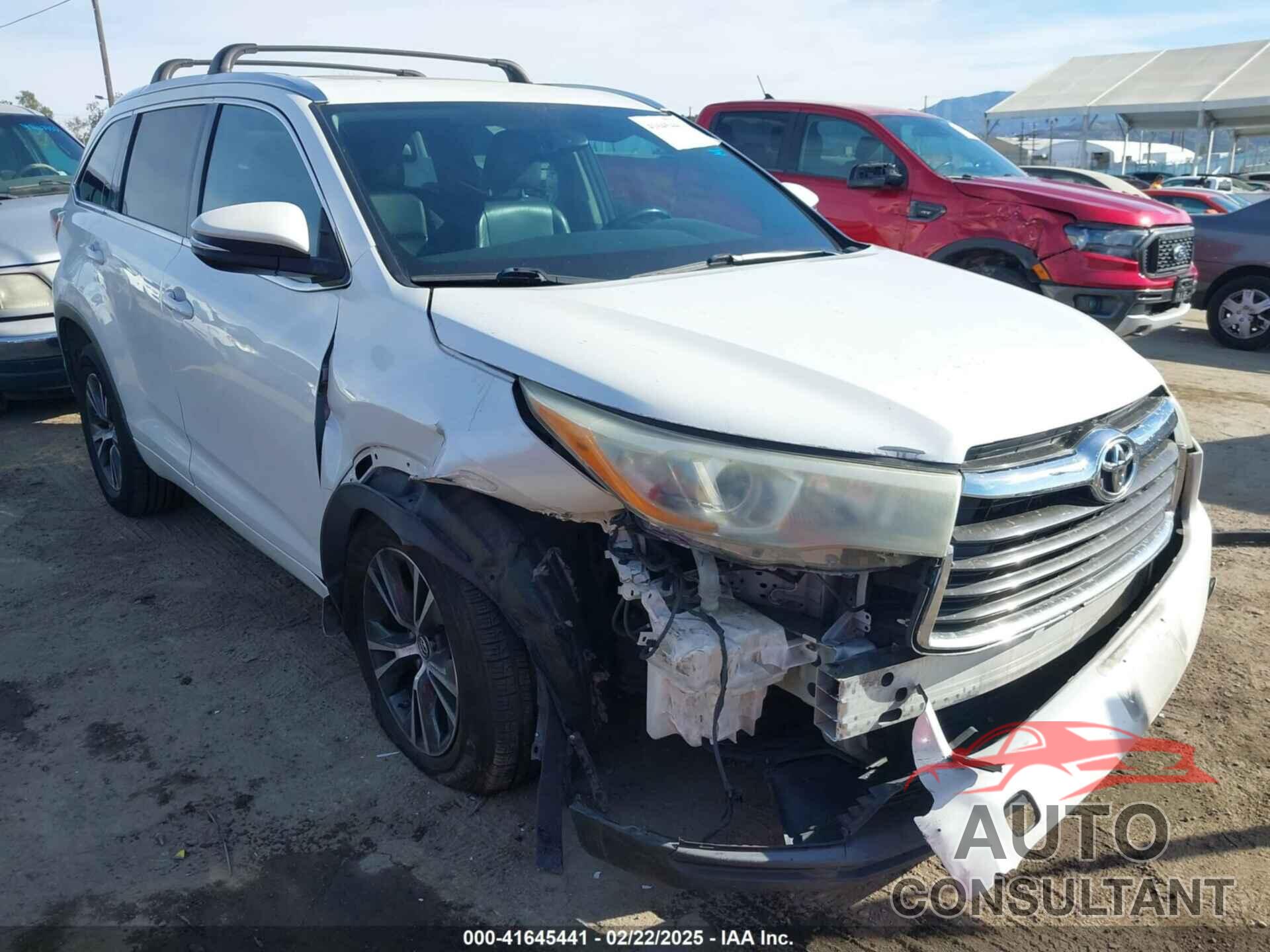 TOYOTA HIGHLANDER 2016 - 5TDKKRFH6GS153011