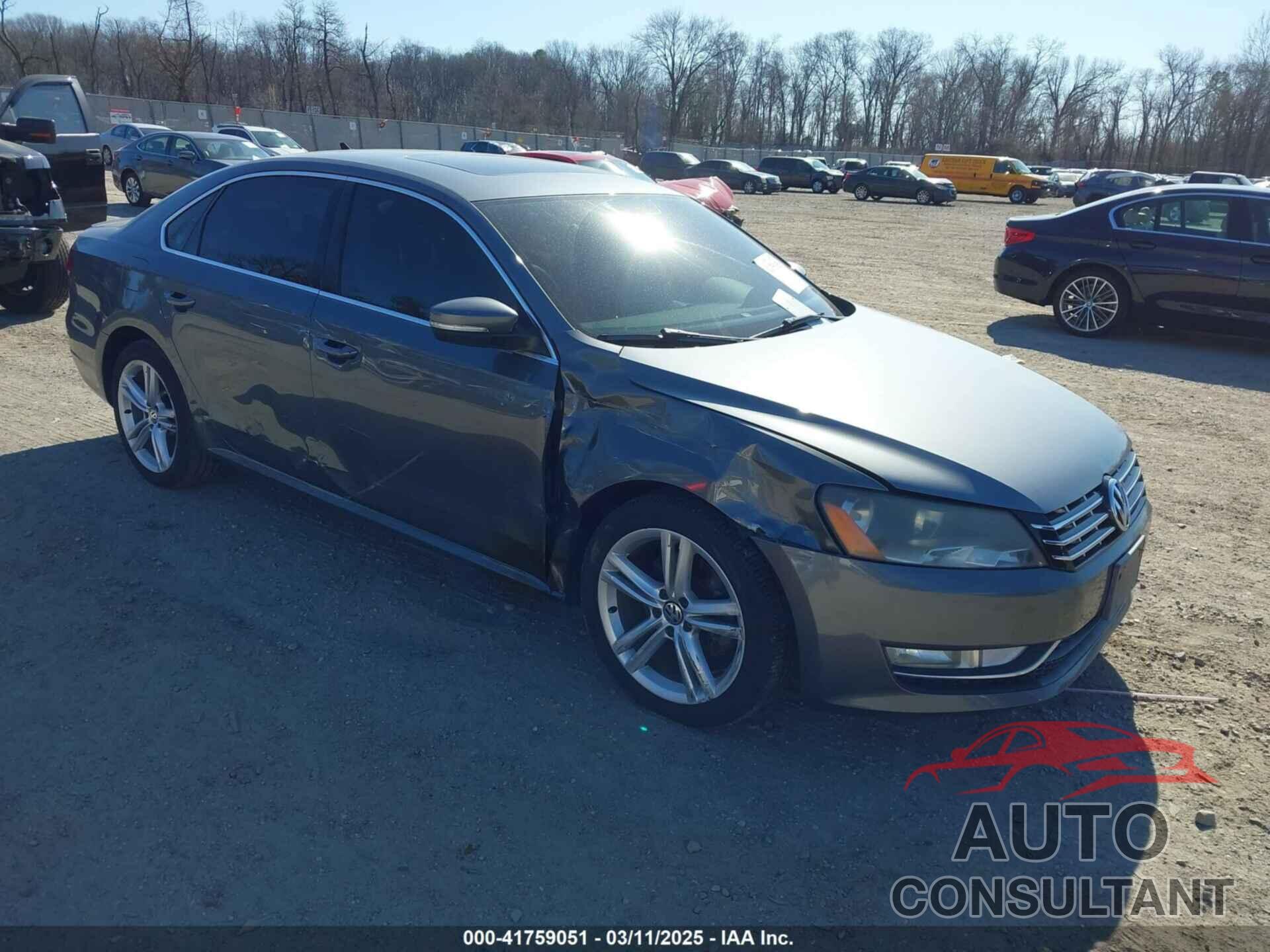 VOLKSWAGEN PASSAT 2013 - 1VWBM7A30DC125919