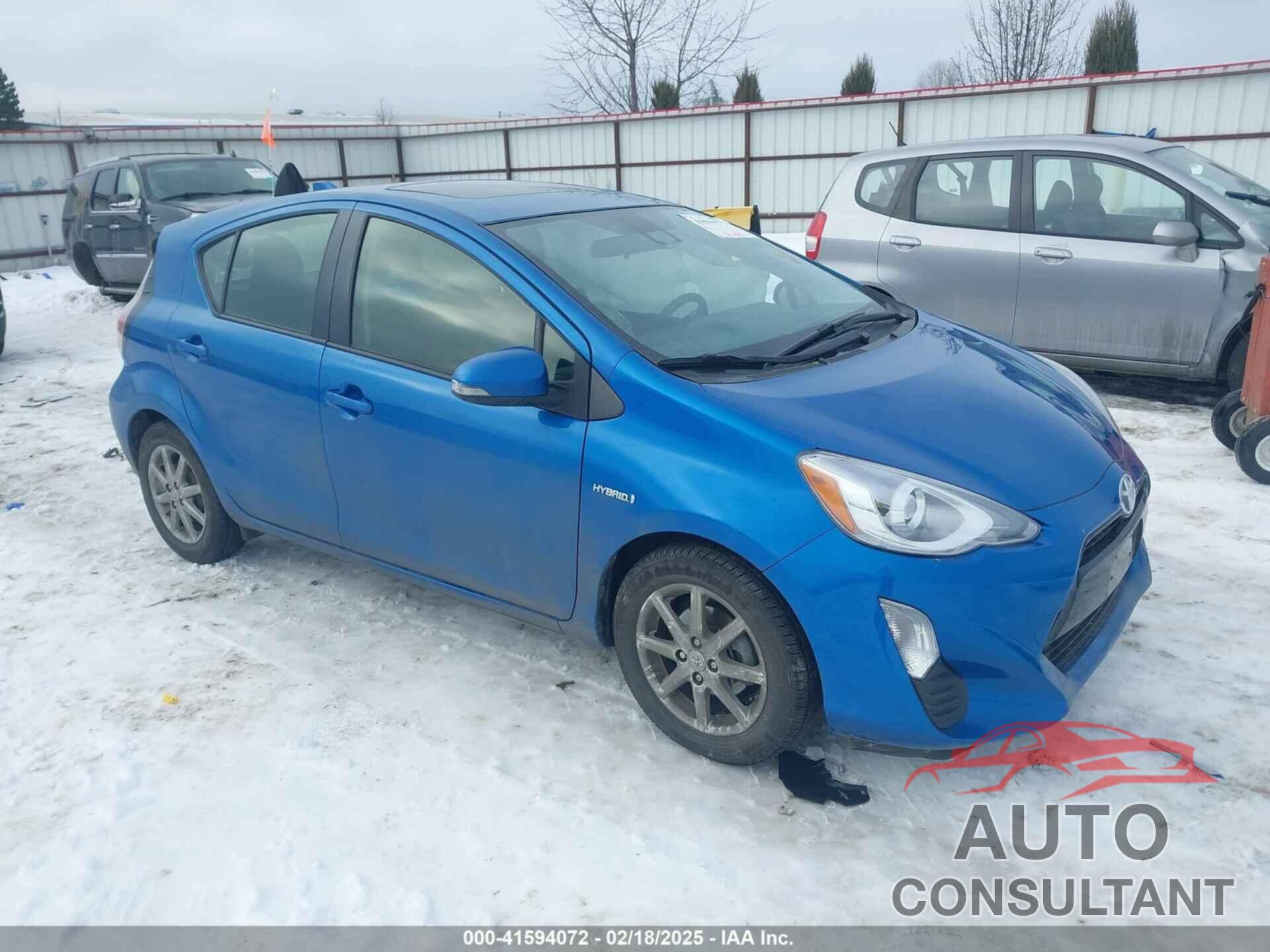 TOYOTA PRIUS C 2016 - JTDKDTB37G1128696
