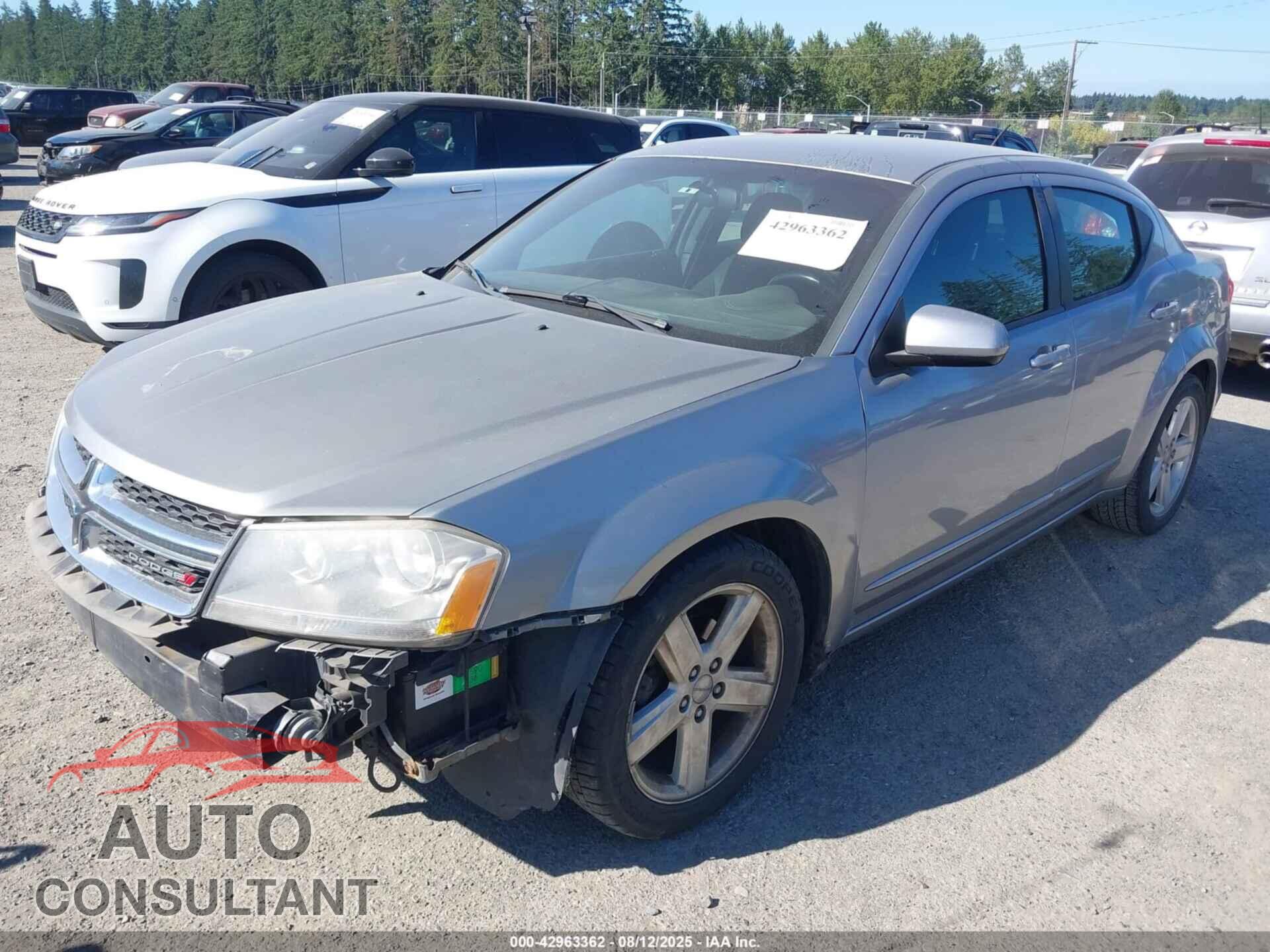 DODGE AVENGER 2013 - 1C3CDZCB7DN608663