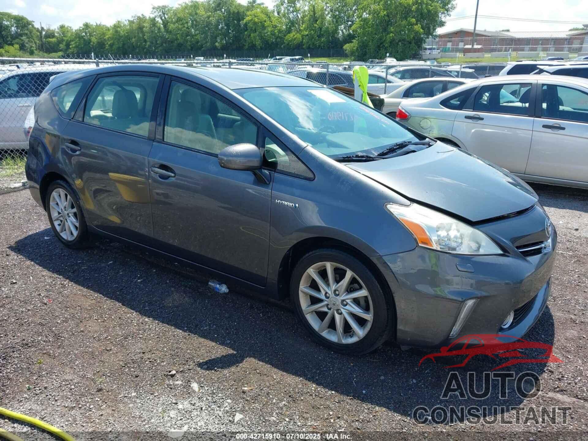TOYOTA PRIUS V 2013 - JTDZN3EU4D3242882