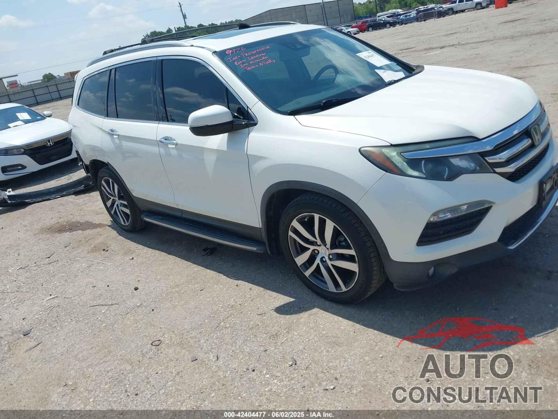HONDA PILOT 2016 - 5FNYF6H01GB065279
