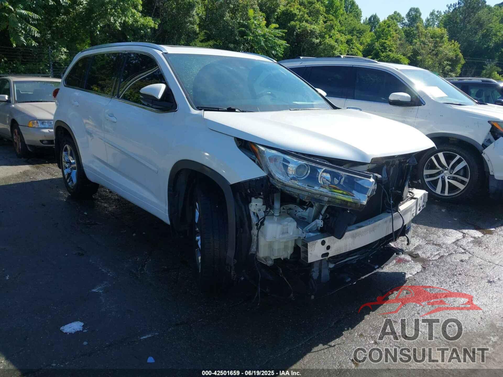 TOYOTA HIGHLANDER 2018 - 5TDDZRFH0JS487322