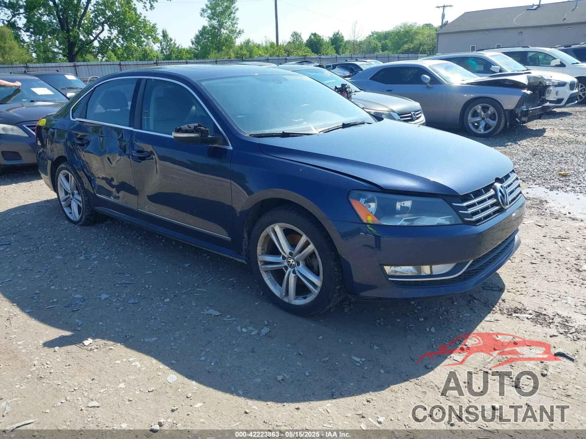 VOLKSWAGEN PASSAT 2013 - 1VWBN7A39DC022849
