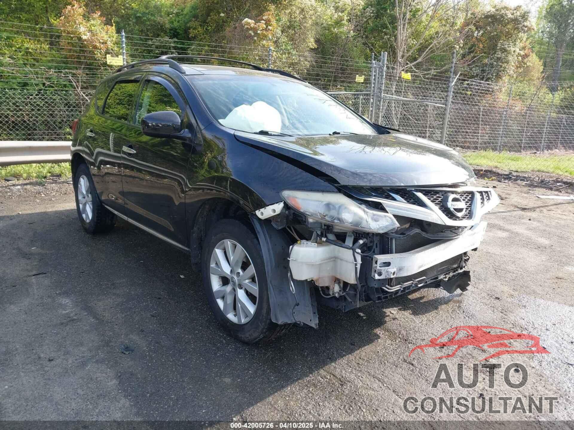 NISSAN MURANO 2012 - JN8AZ1MW4CW214672