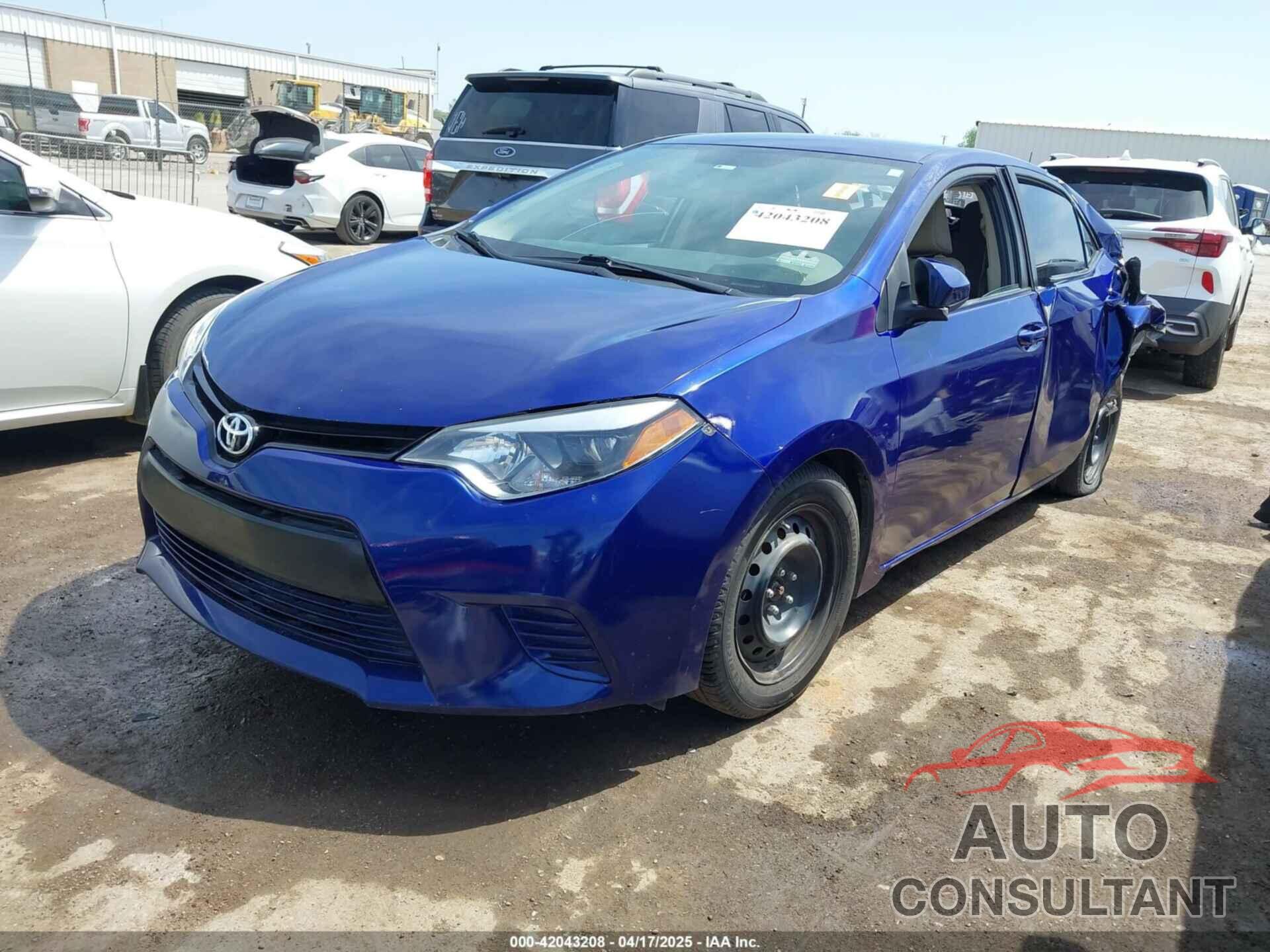 TOYOTA COROLLA 2016 - 5YFBURHE3GP381229